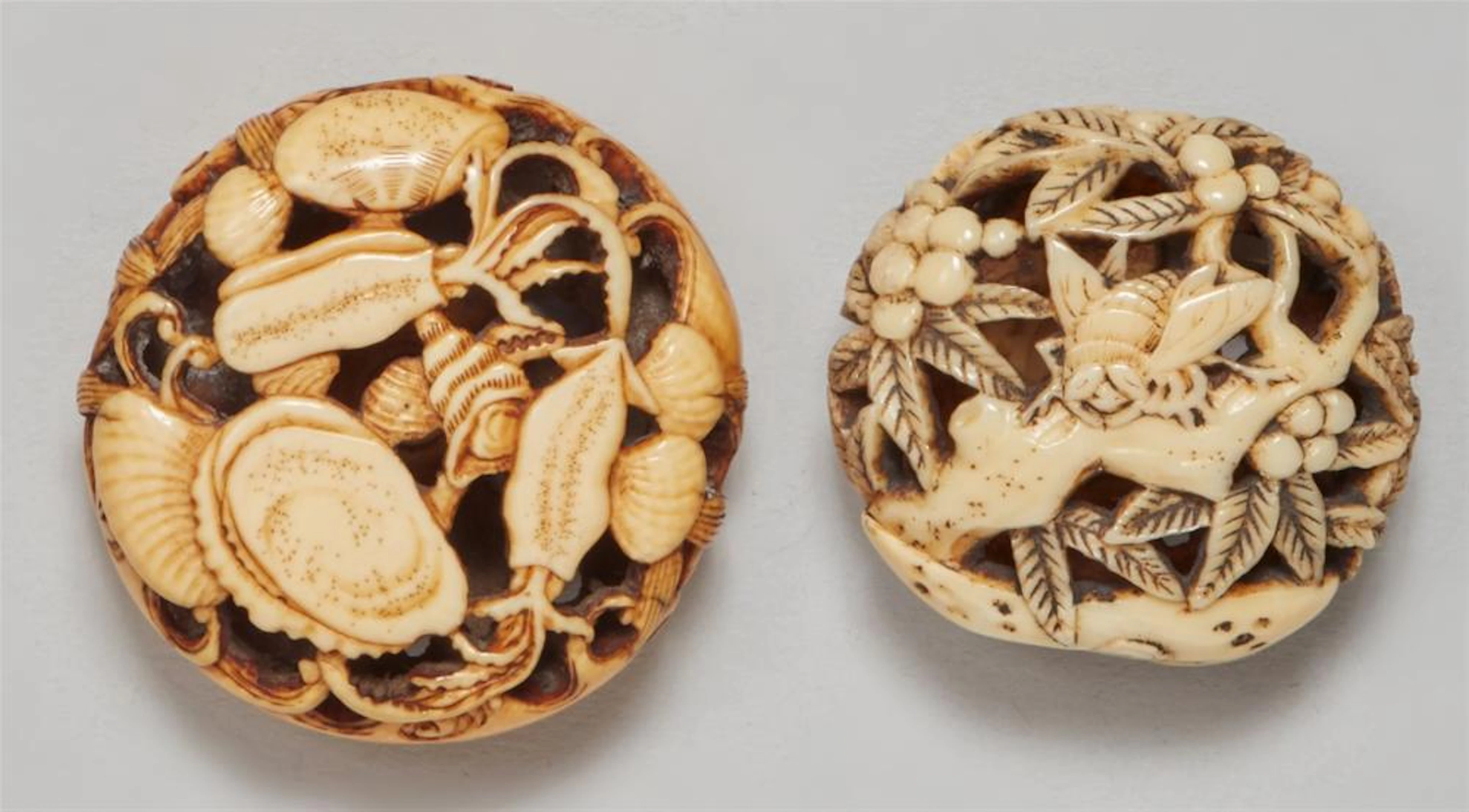 Two ryusa manju. 19th century