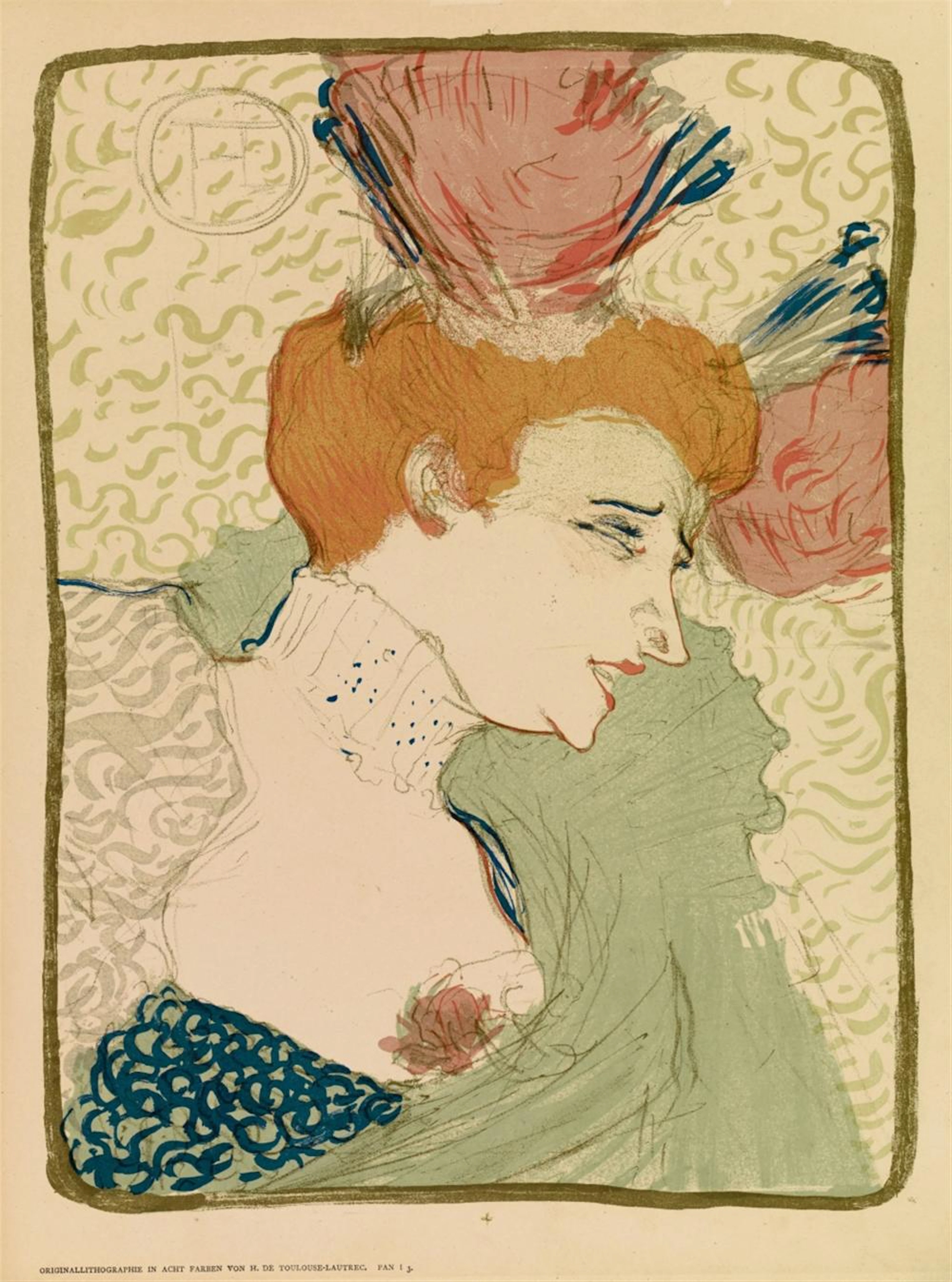 Henri de Toulouse-Lautrec, Mademoiselle Marcelle Lender, en buste, 1895