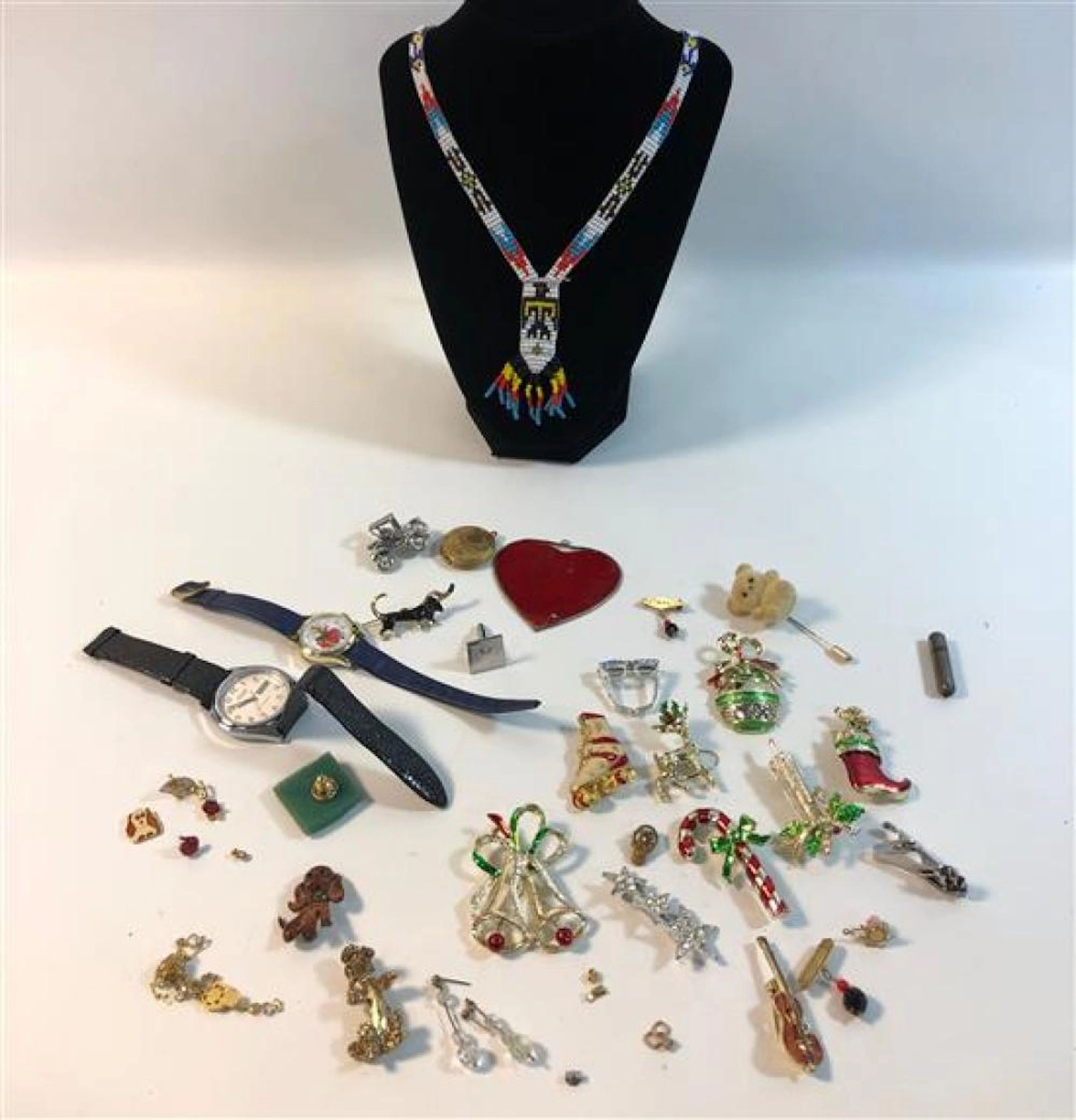 FORTY-TWO PIECES MISC. JEWELRY AND ACCESSORIES