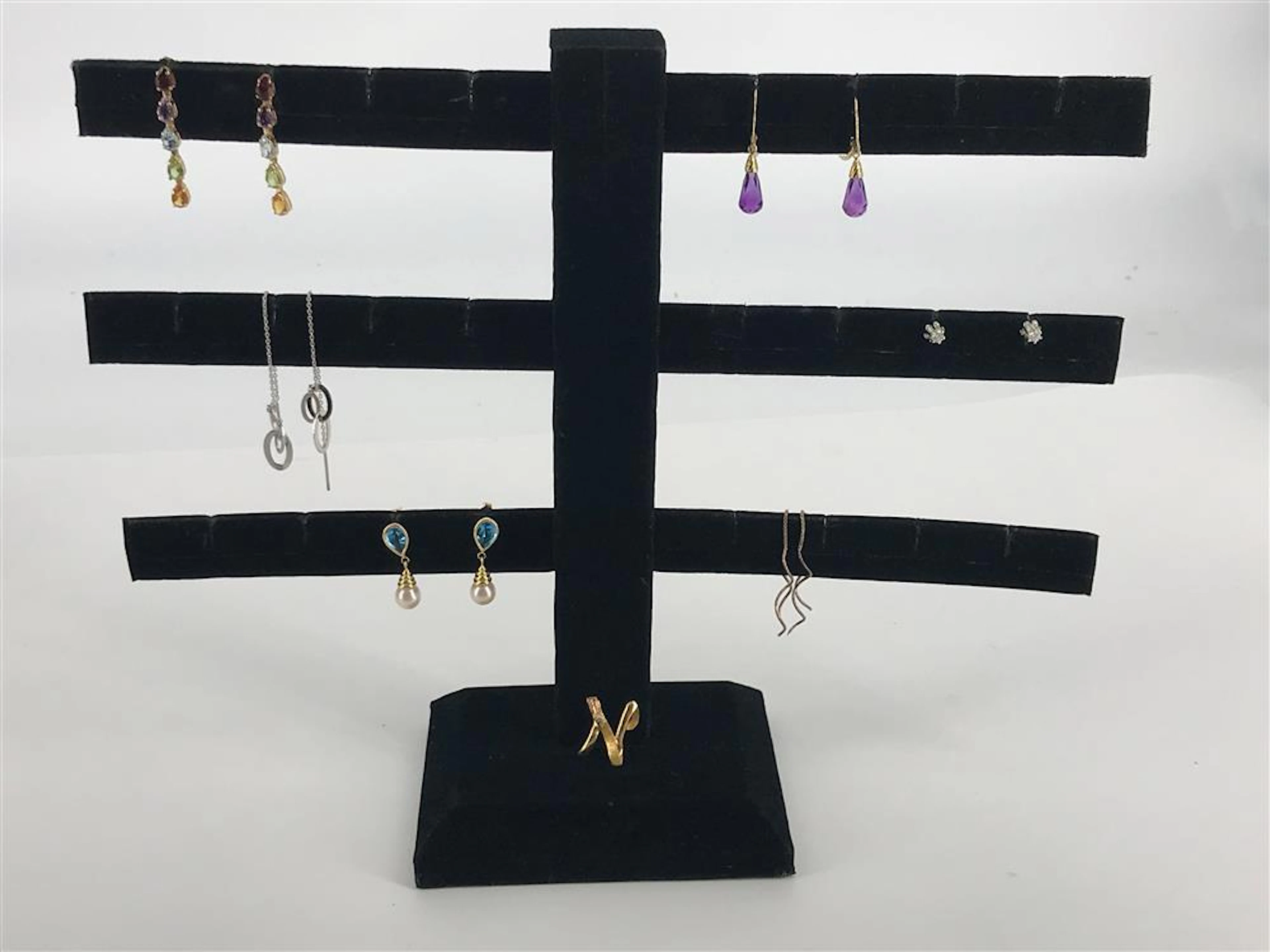 GOLD AND SILVER TONE EARRINGS