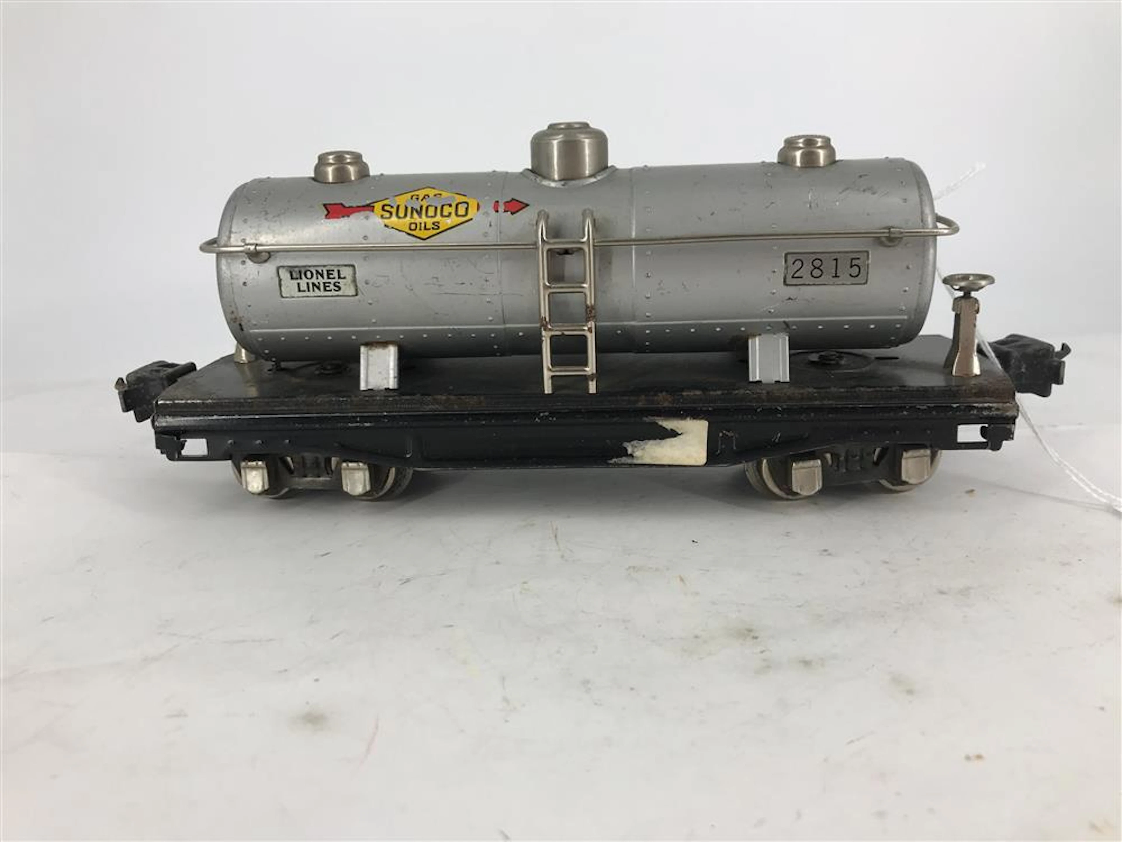 LIONEL PRE-WAR O GAUGE #2815 SUNOCO TANK CAR ALUMINUM