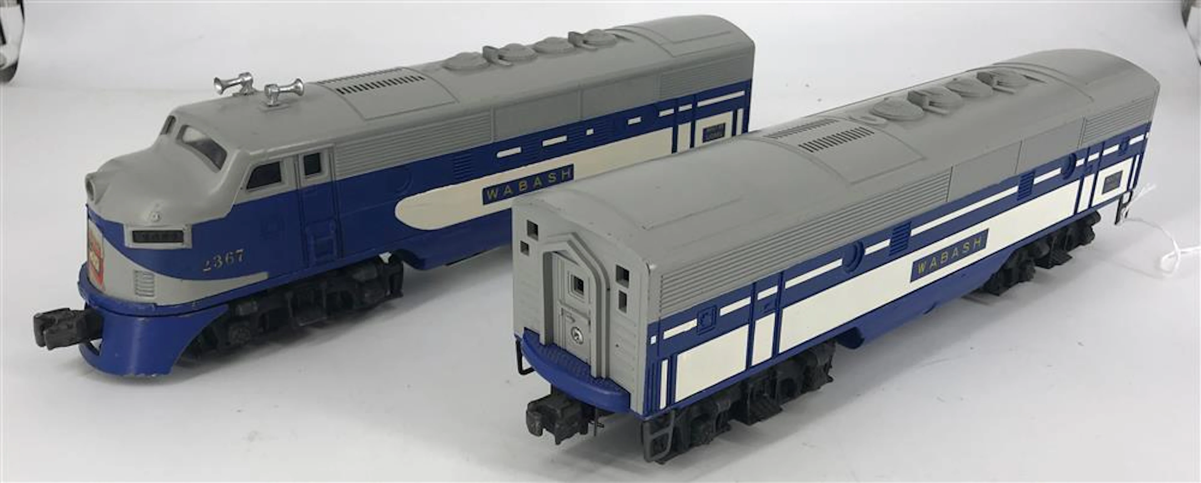 LIONEL POSTWAR O GAUGE 2367 WABASH F3 DIESEL AB SET
