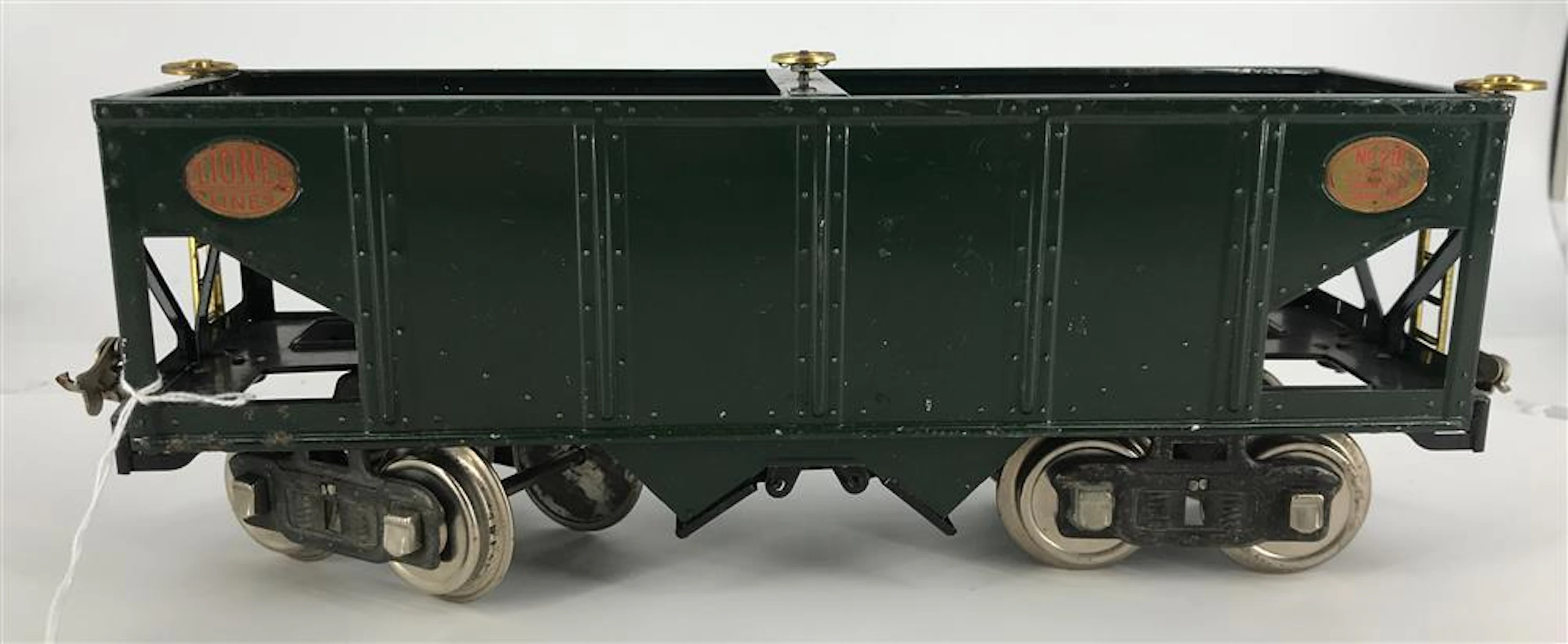 LIONEL PRE-WAR STANDARD GAUGE #218 DUMP CAR DARK GREEN LIKE NEW
