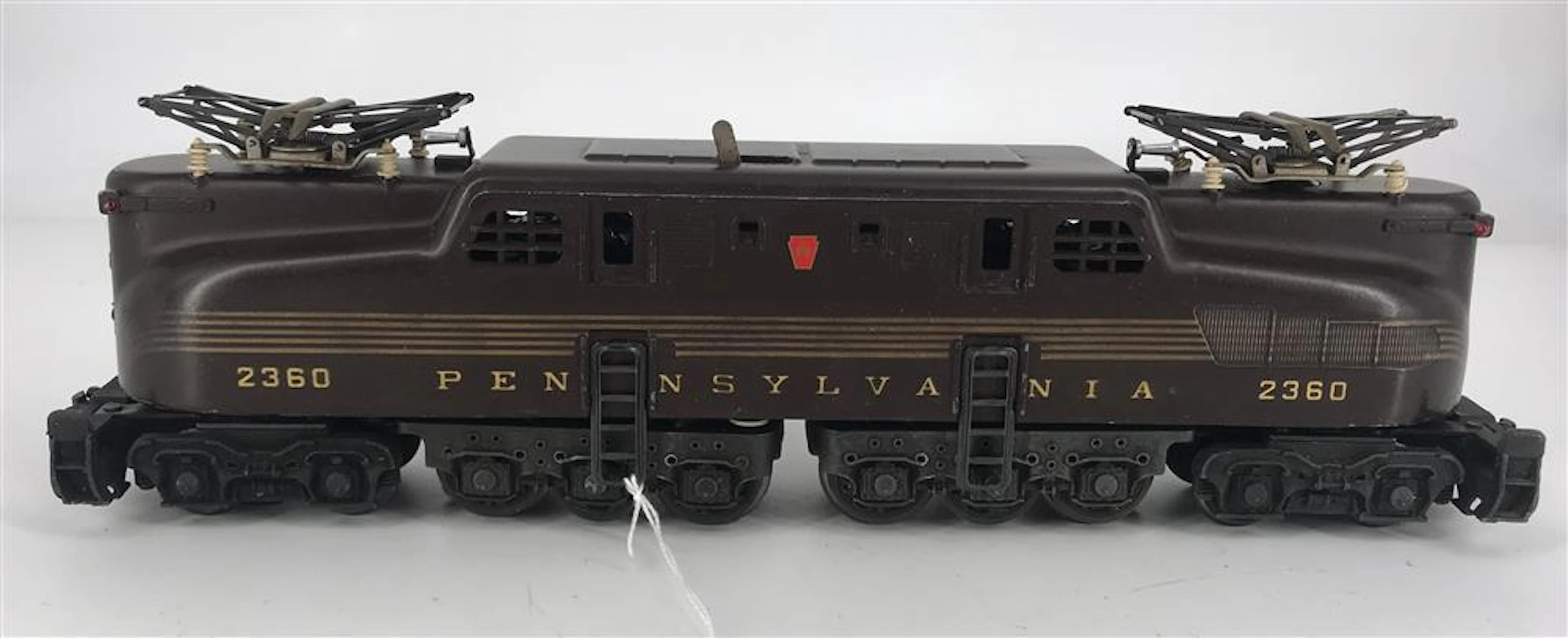 LIONEL POSTWAR O GAUGE 2360 PENNSYLVANIA GG1 TUSCAN 5 GOLD STRIPES