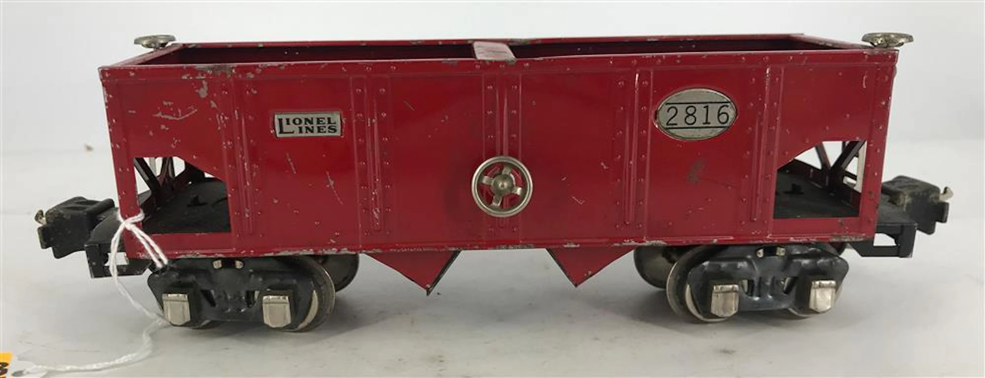 LIONEL PRE-WAR O GAUGE #2816 HOPPER CAR RED