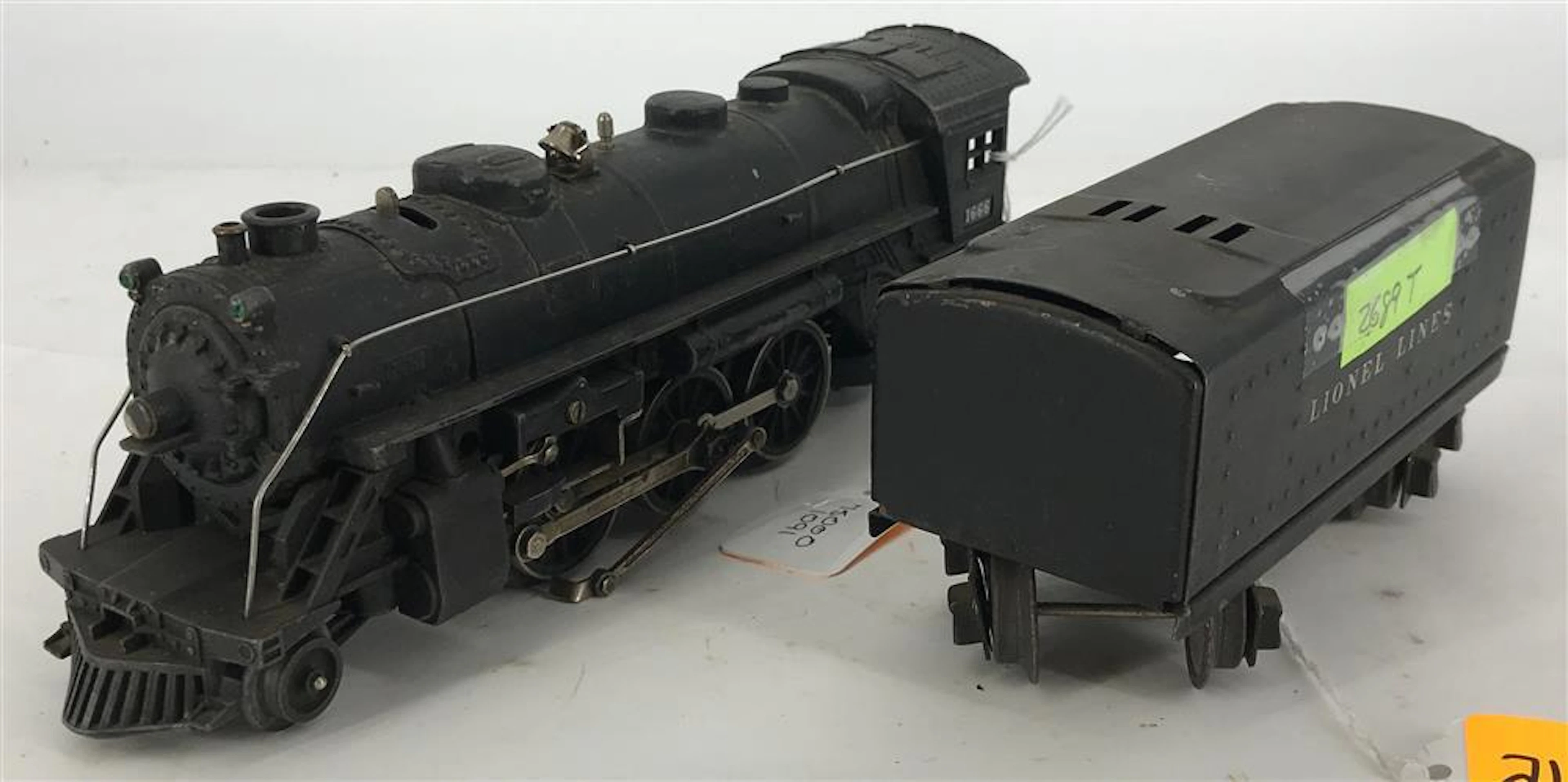LIONEL O GAUGE PRE WAR- 1666 ENGINE WITH 2689 TENDER