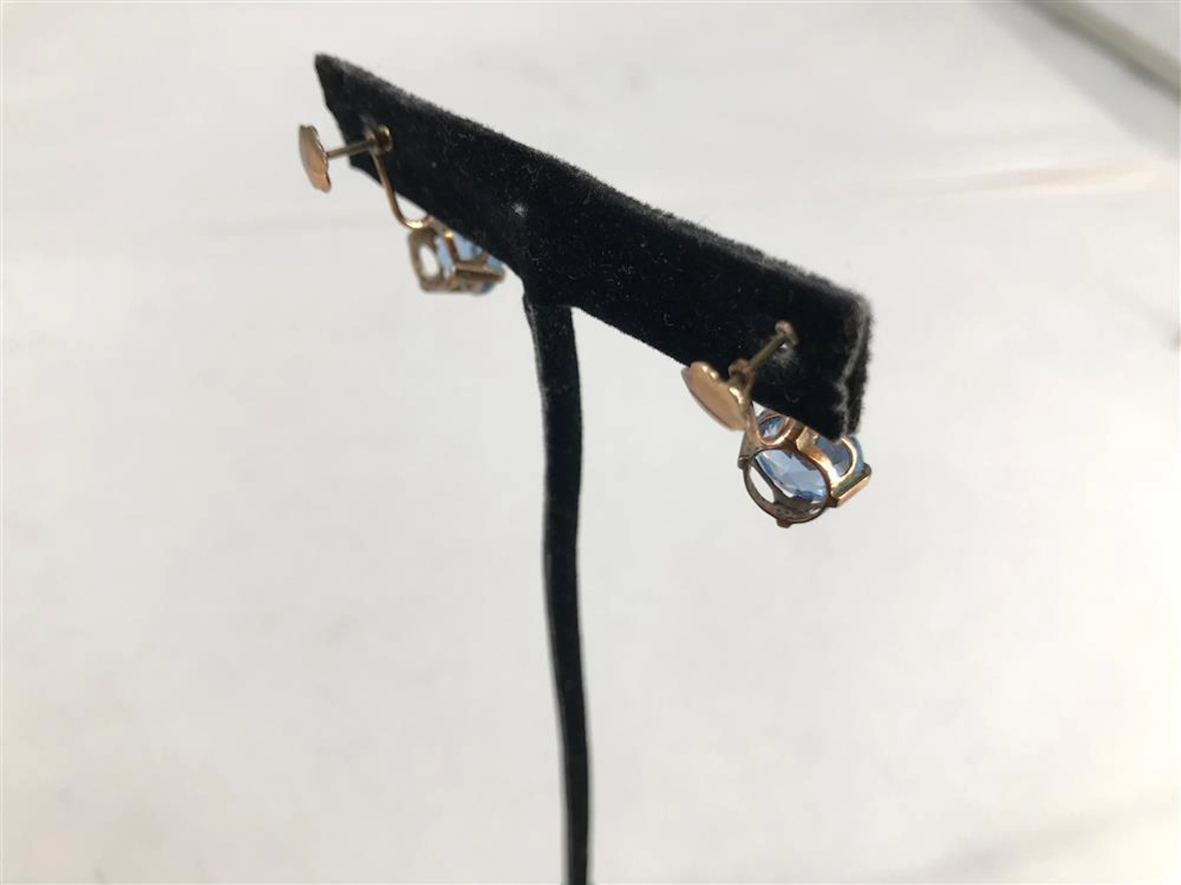 ANTIQUE 10KT GOLD EARRINGS