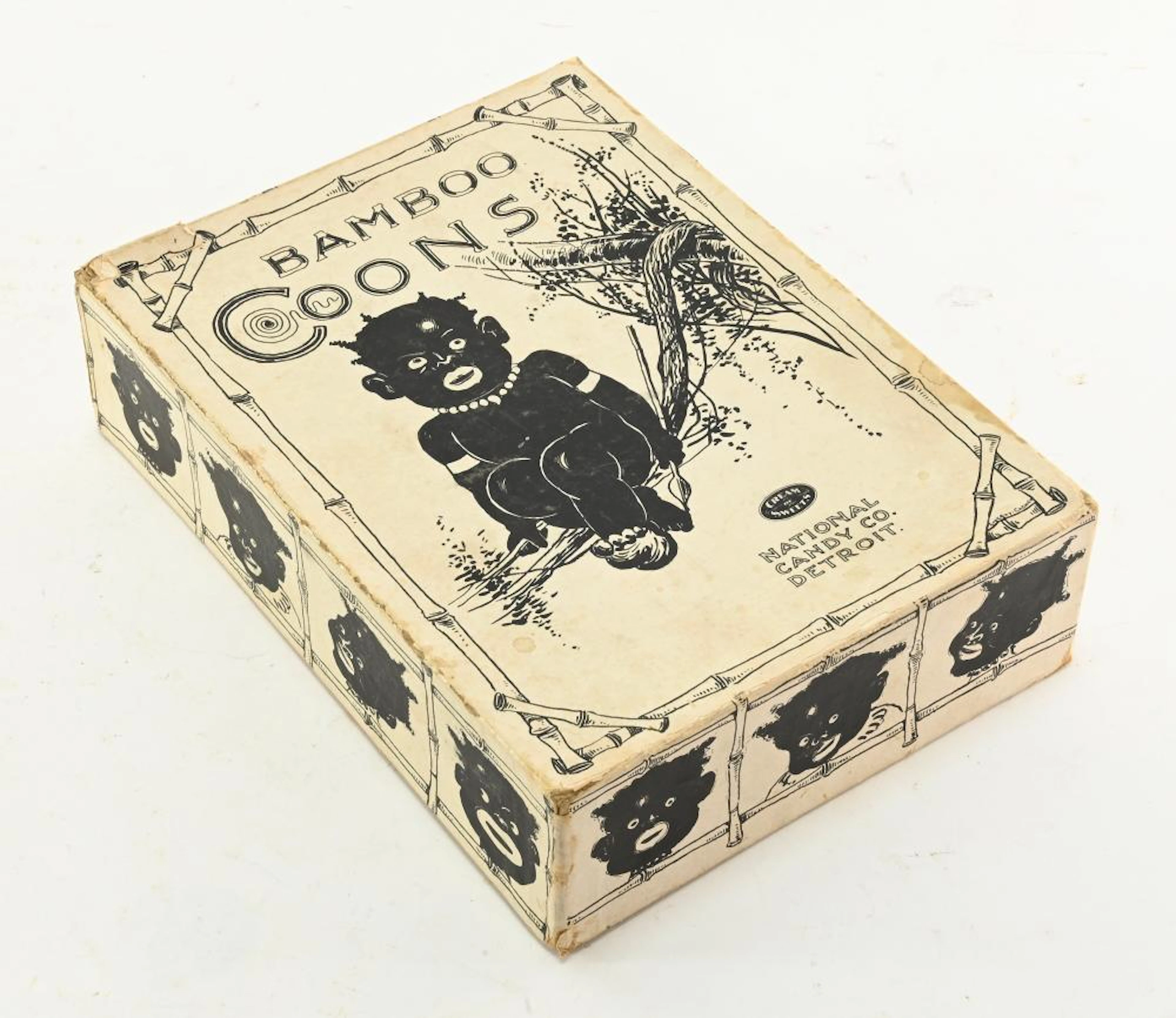 Rare Bamboo Coons National Candy Co. Detroit Box