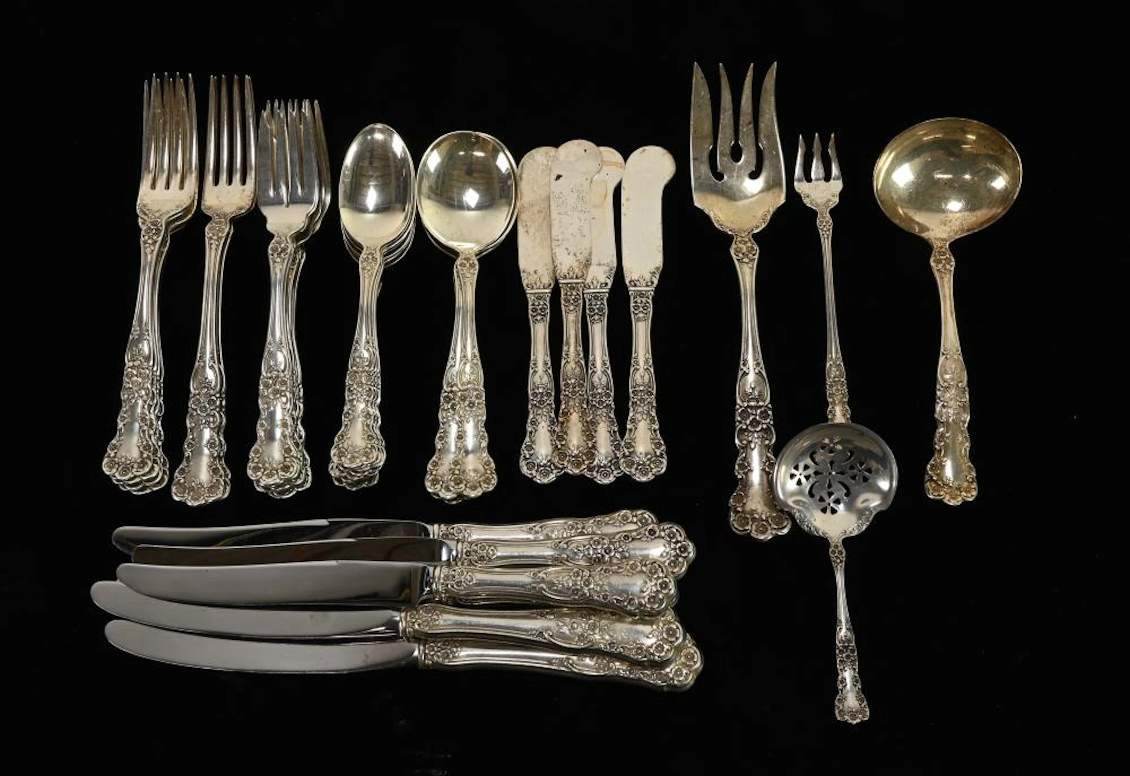 Gorham Sterling Silver Buttercup Flatware Set