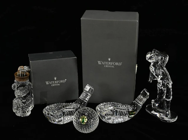 Fine Waterford Crystal Golf Related Collectio
