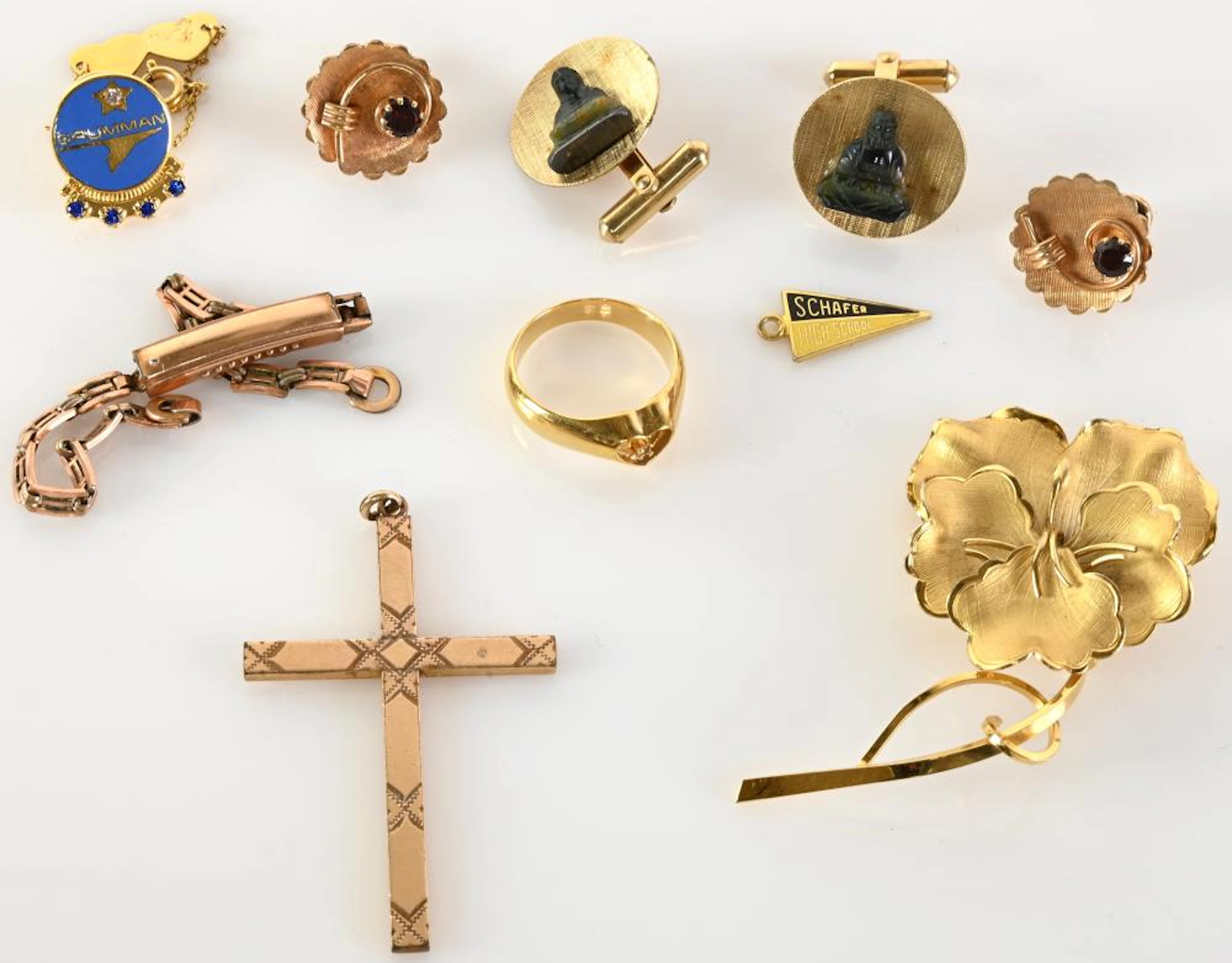 Vintage Costume Jewelry Pin Estate Collectio