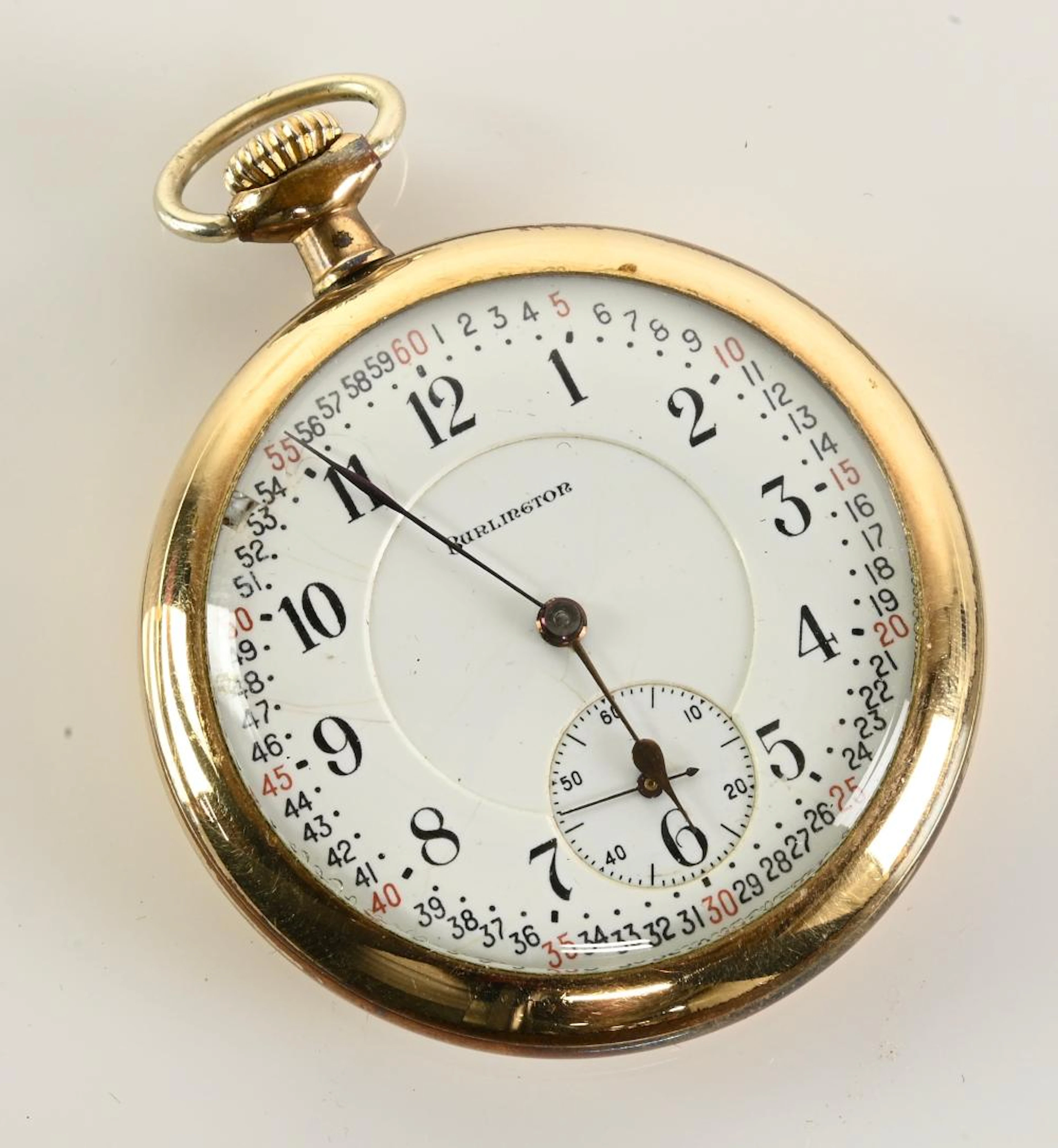 Burlington Watch Co. 21 Jewel Open Face Pocket Watc