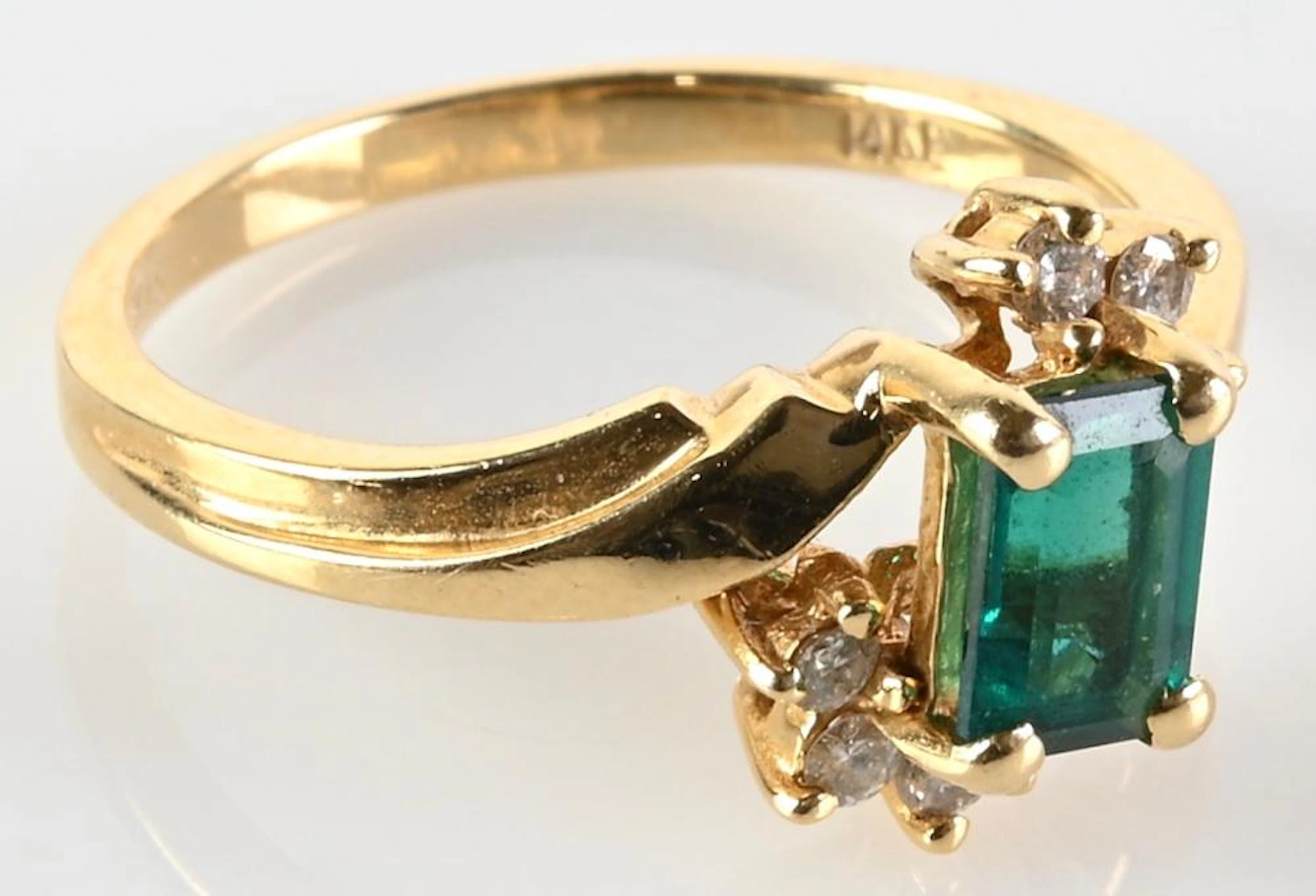 Vintage 14K Gold Designer Jewelry Ring