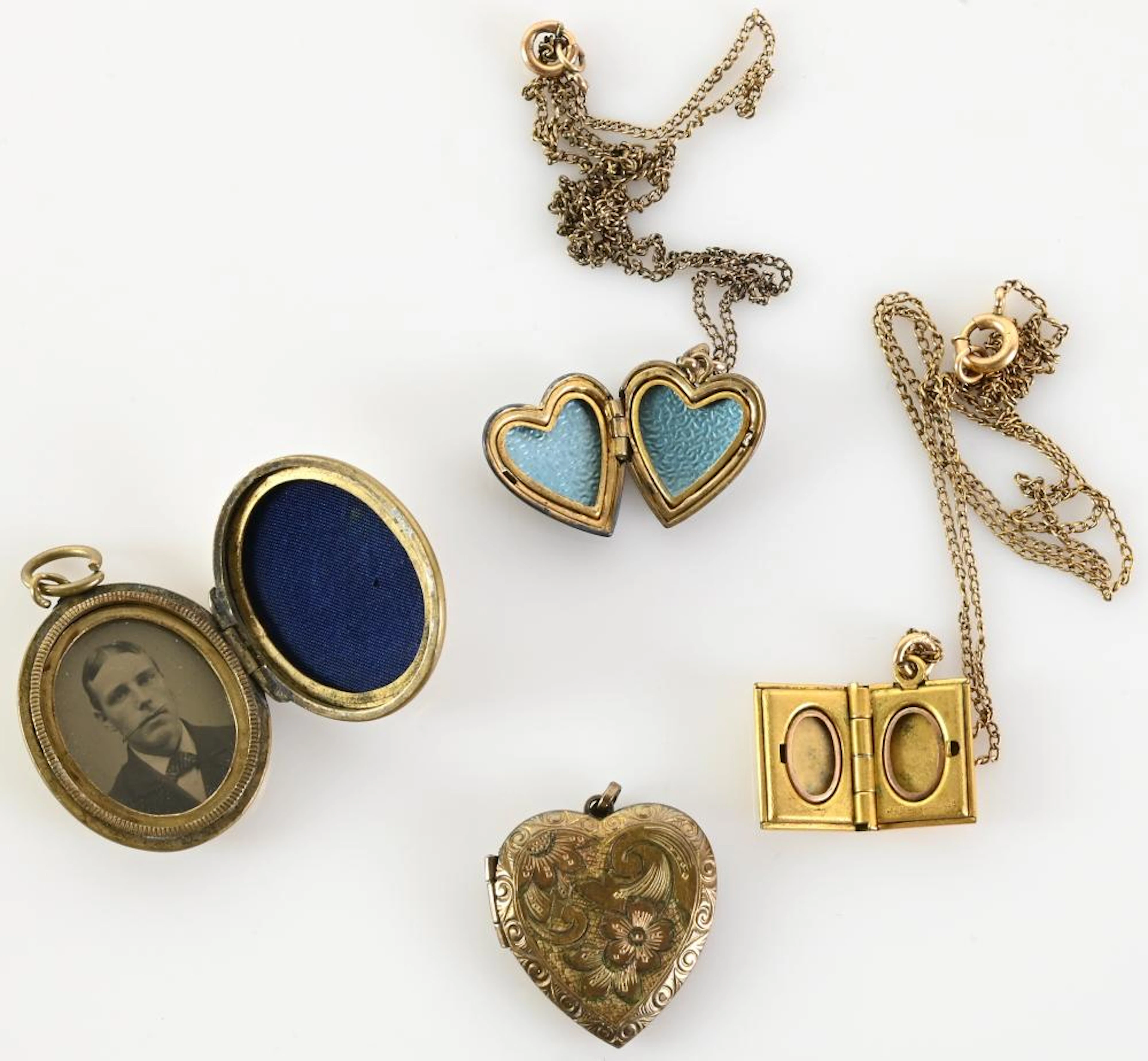 Vintage Estate Jewelry Locket Collectio