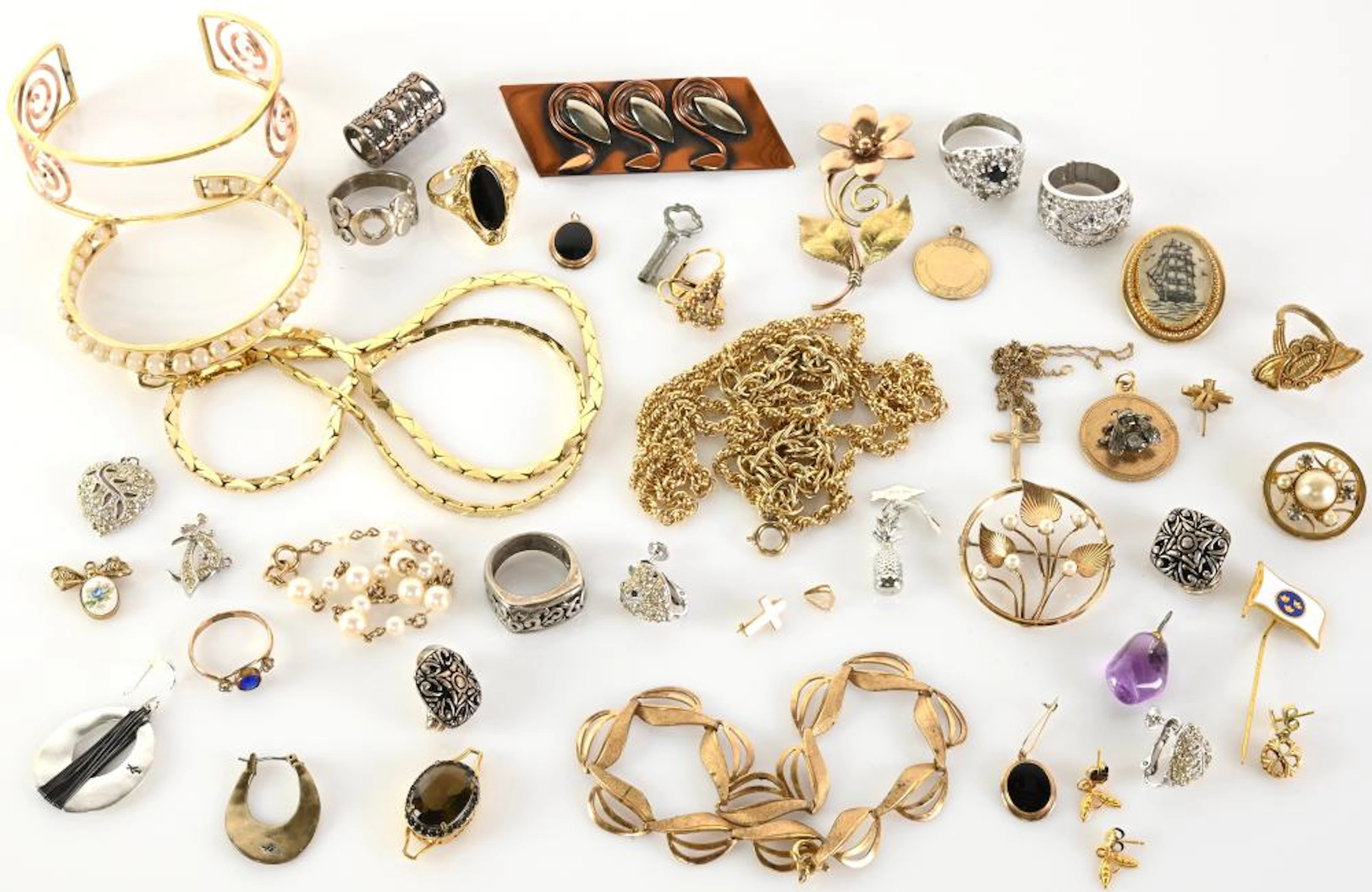 Vintage Costume Jewelry Estate Collectio