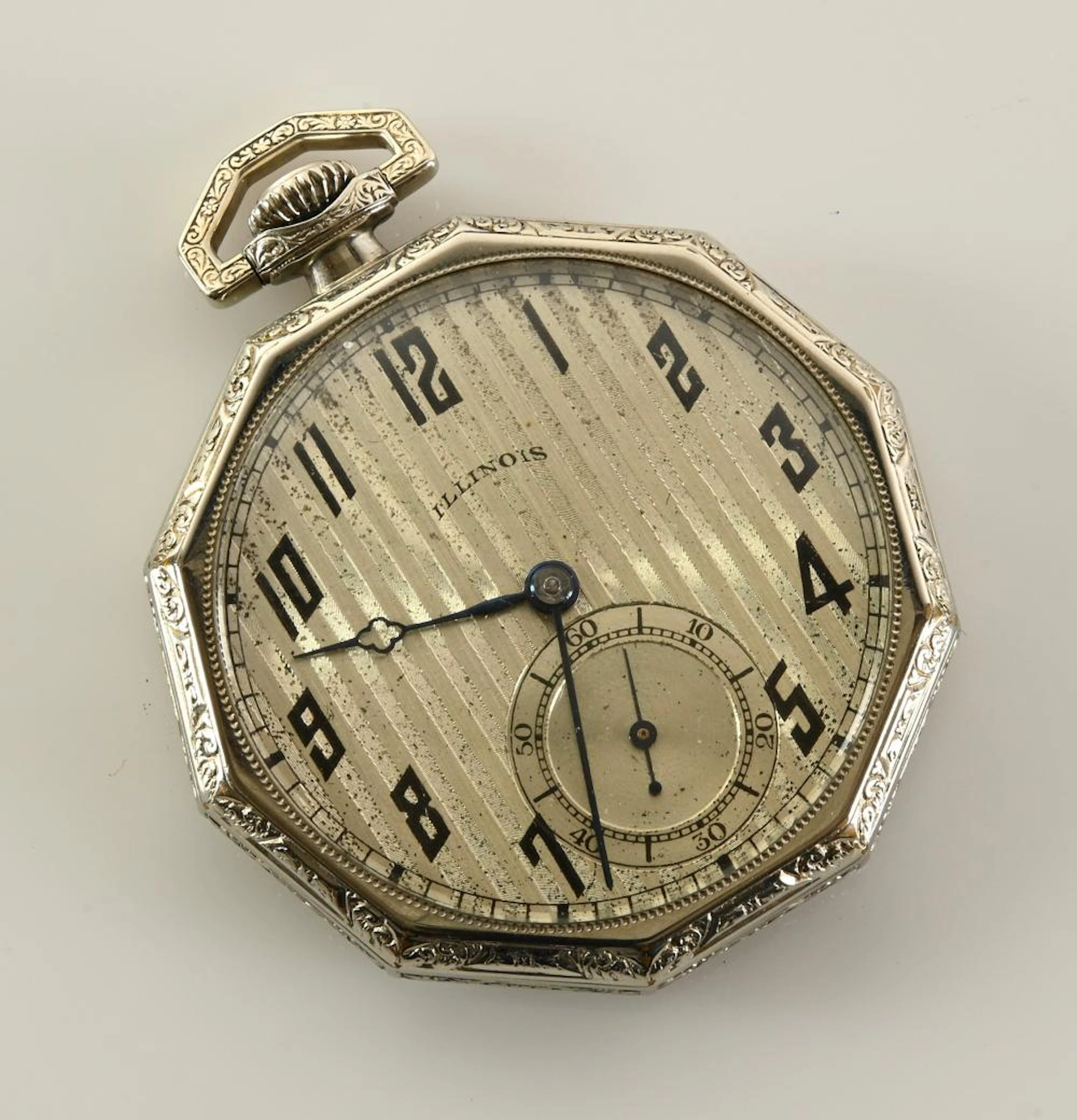 Illinois 17 Jewel Open Face Pocket Watch