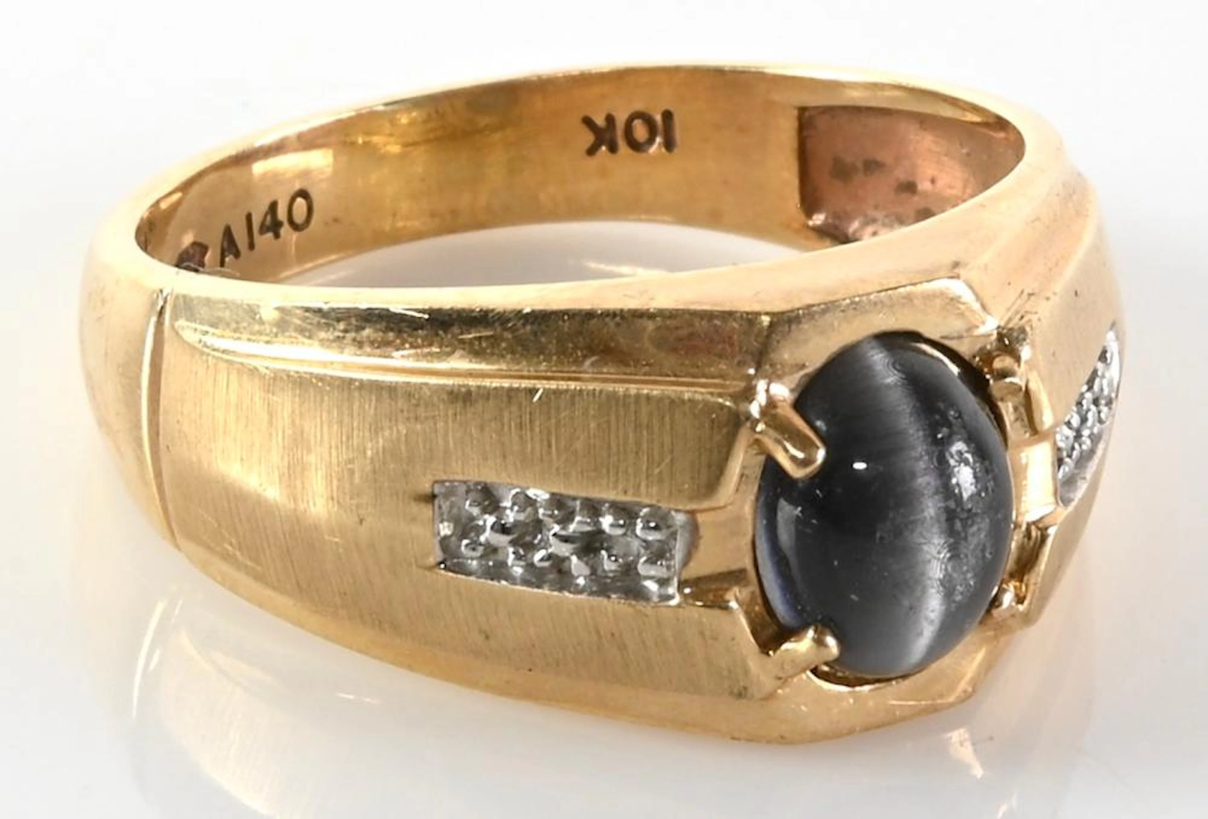 Vintage 10K Gold Designer Jewelry Ring