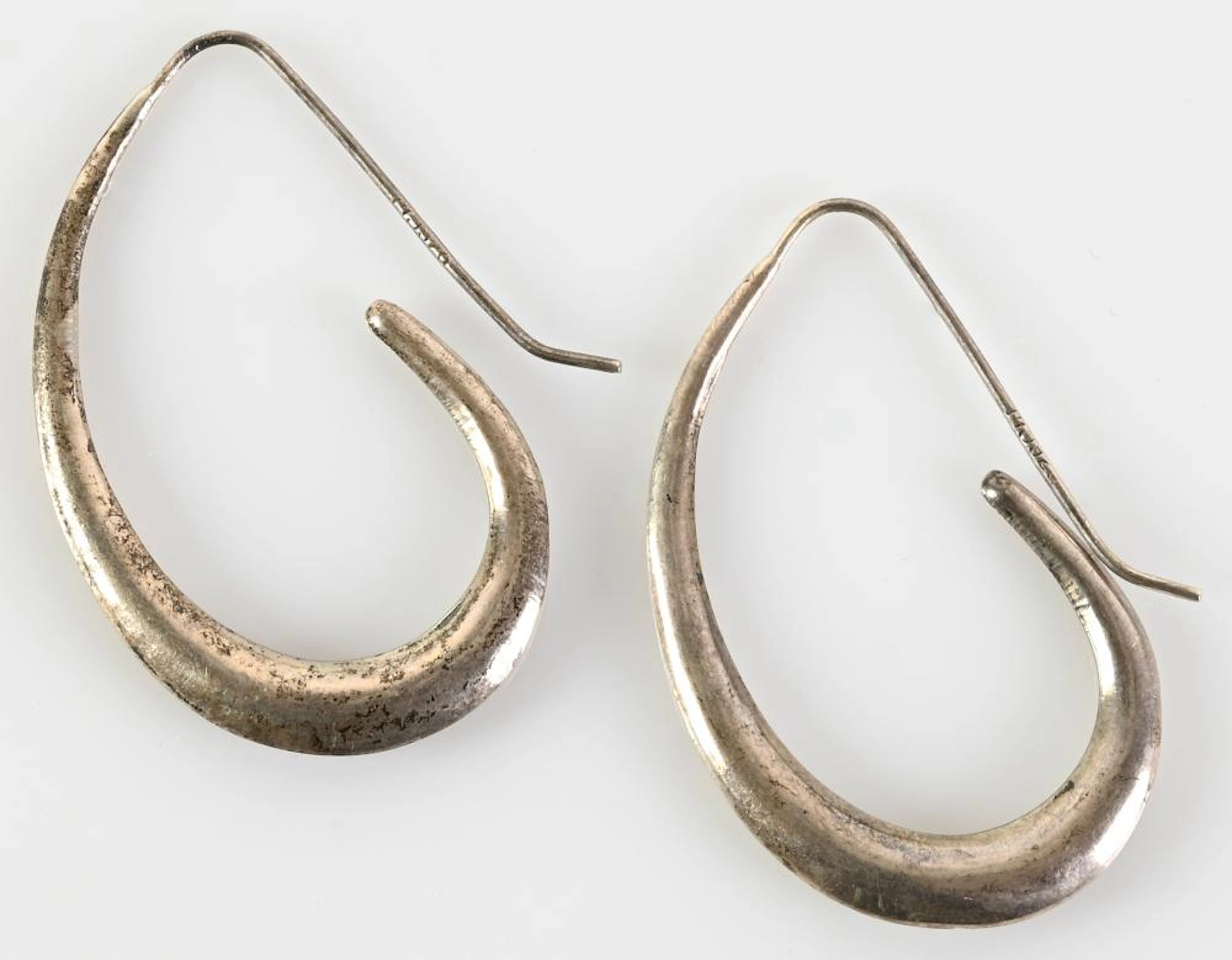 Vintage 925 Sterling Jewelry Hoop Earrings