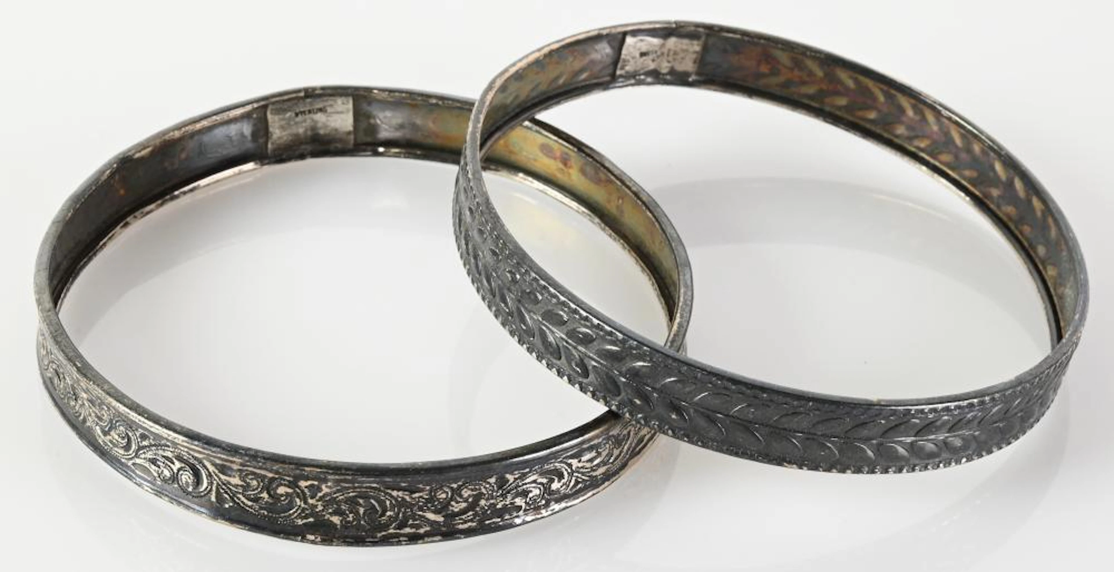 Vintage Sterling Designer Jewelry Bangle Bracelets