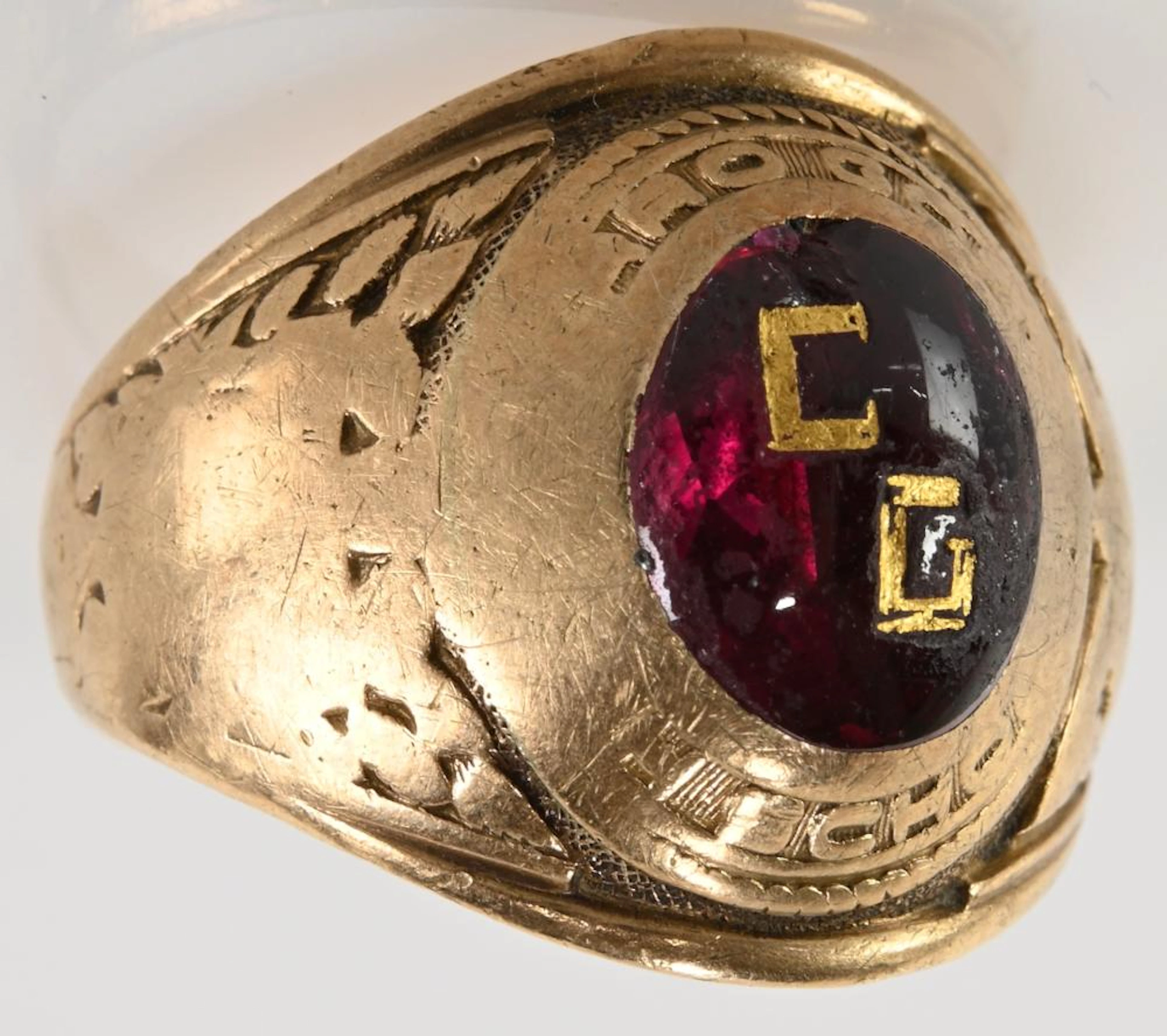 1957 10K Gold Josten Jewelry Class Ring