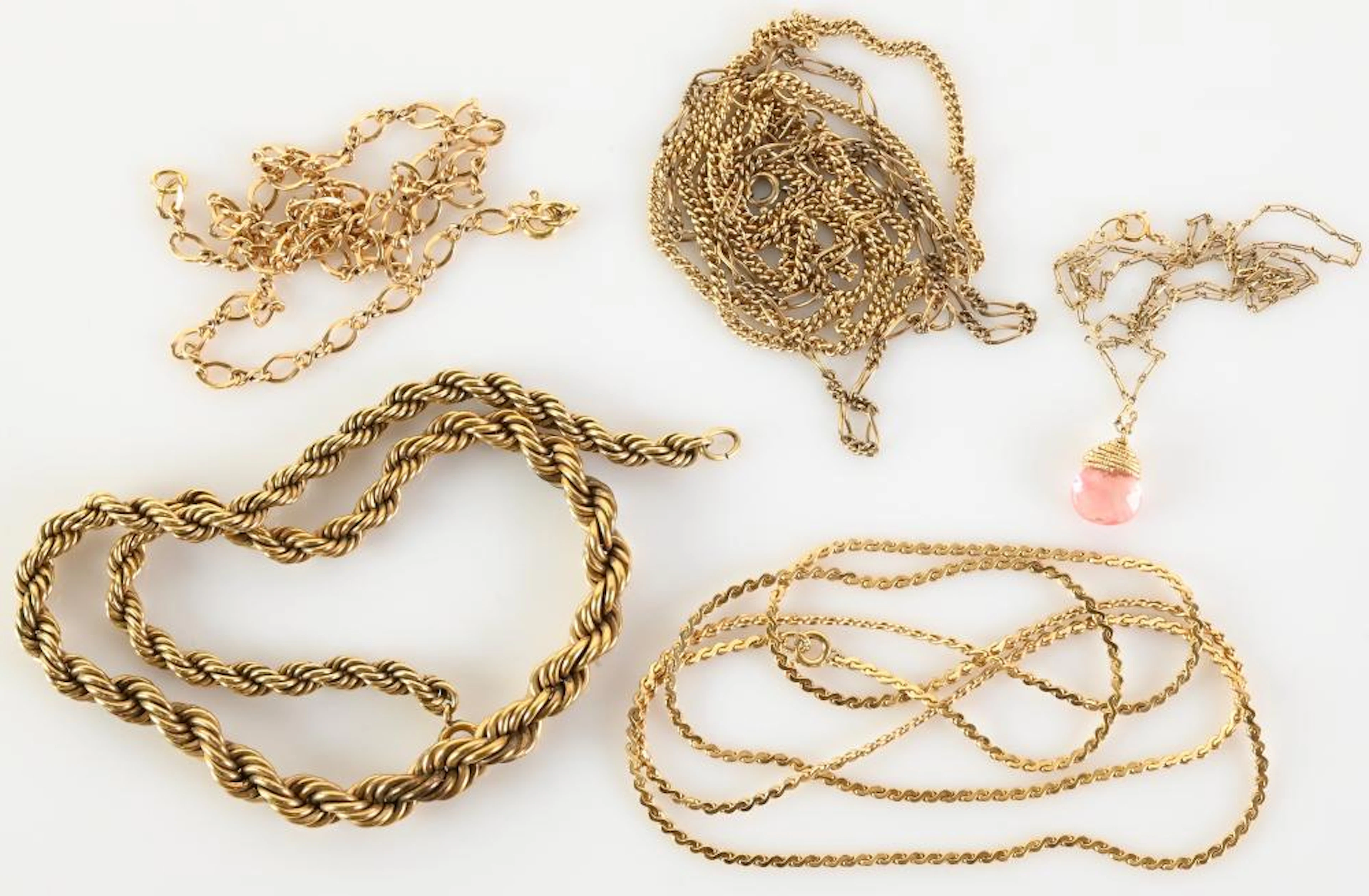 Vintage Gold Filled Jewelry Necklace Collectio