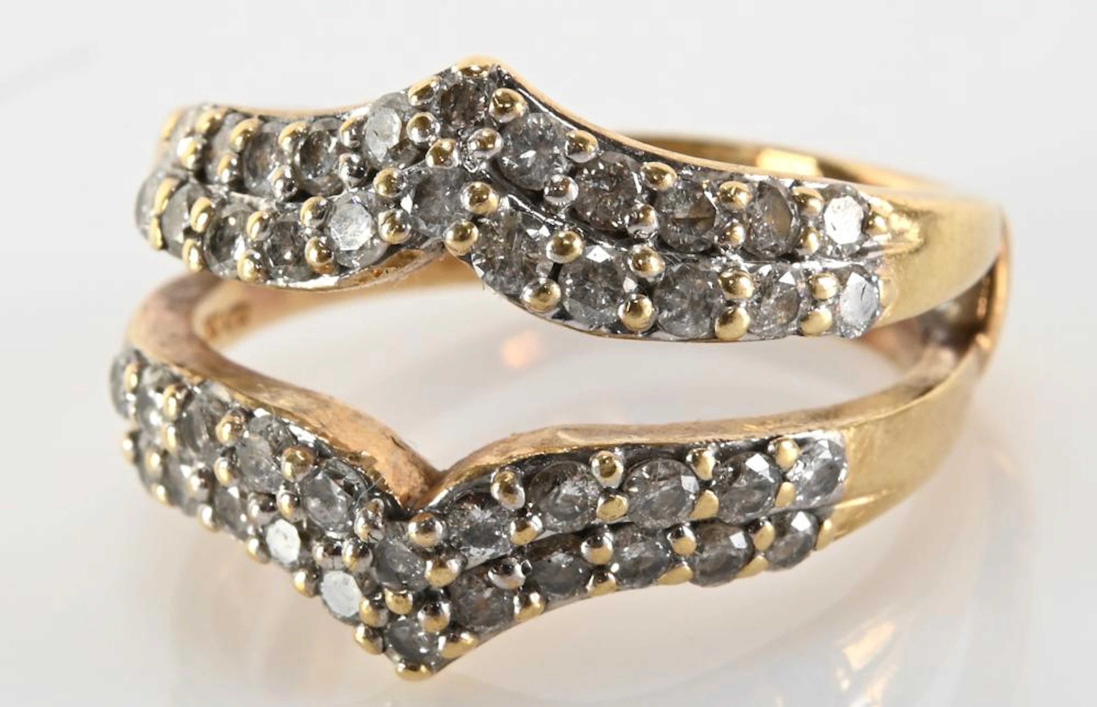 Vintage 10K Gold Designer Jewelry Ring