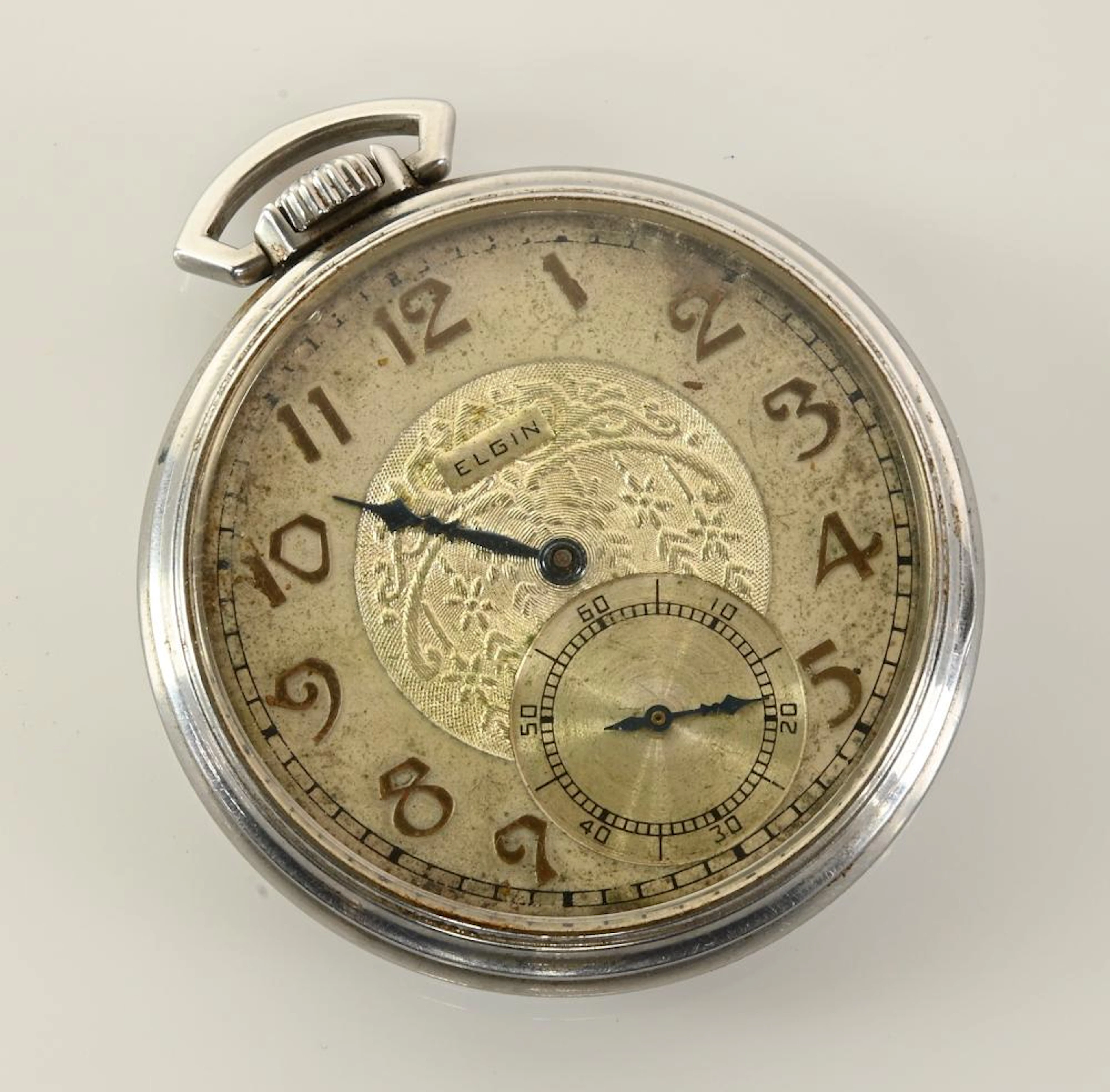 Vintage Elgin Open Face Pocket Watch