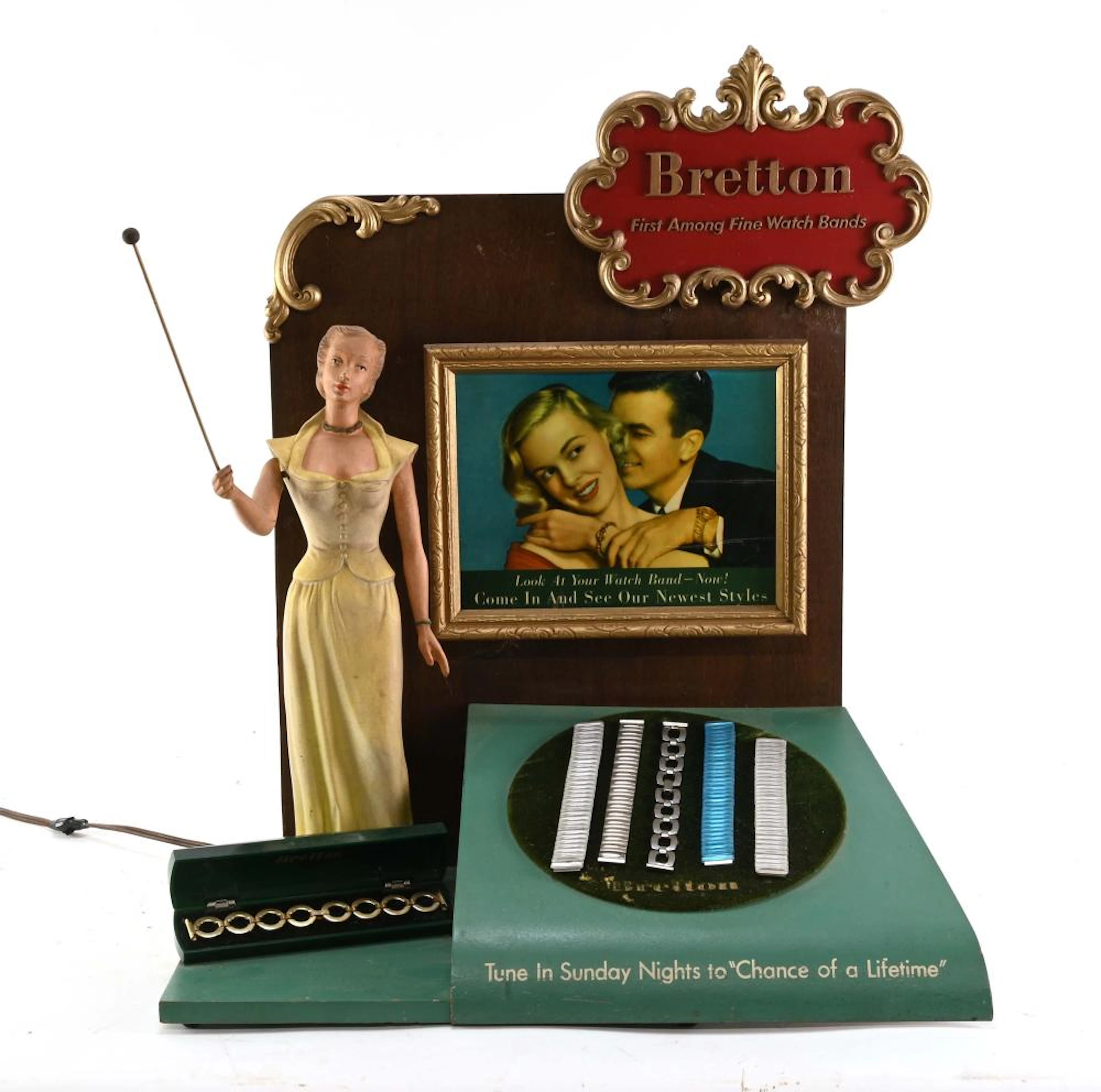 Vintage Bretton Fine Watch Bands Mechanical Window Display