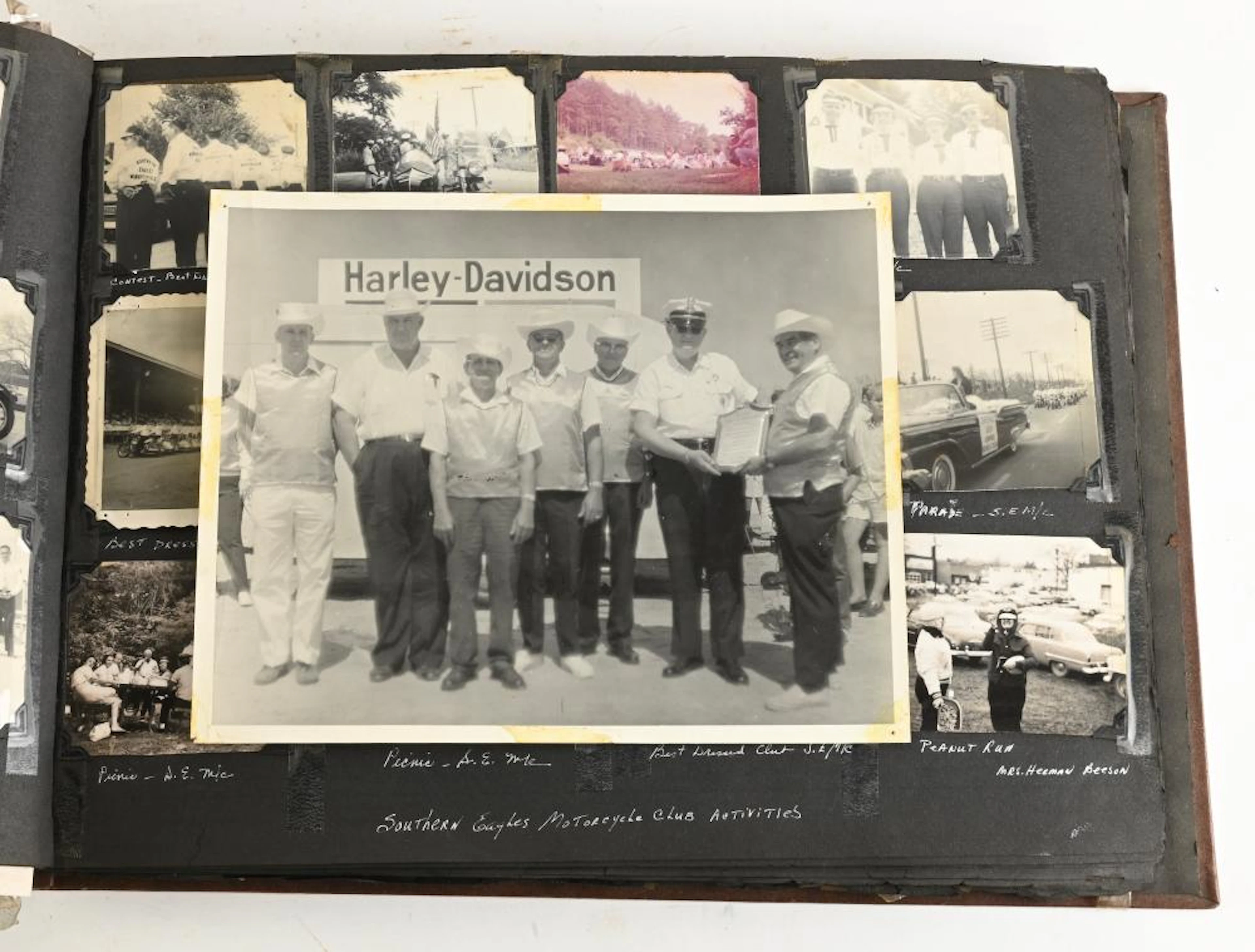 1950s Southern Eagles Harley Davidson Motorcycle Club Scrap Book