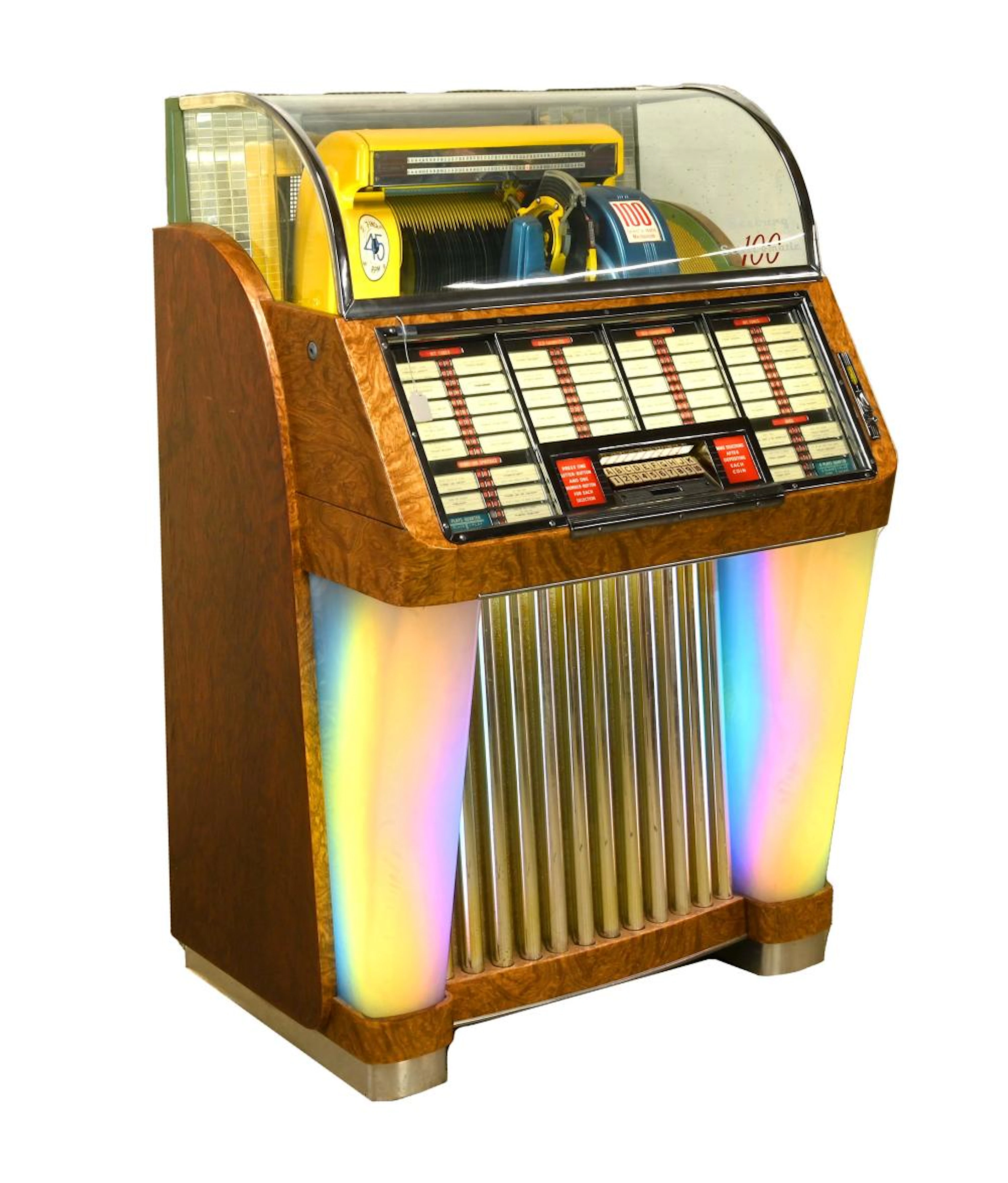 Vintage Seeburg Select-O-Matic 100 Jukebox Model H100C