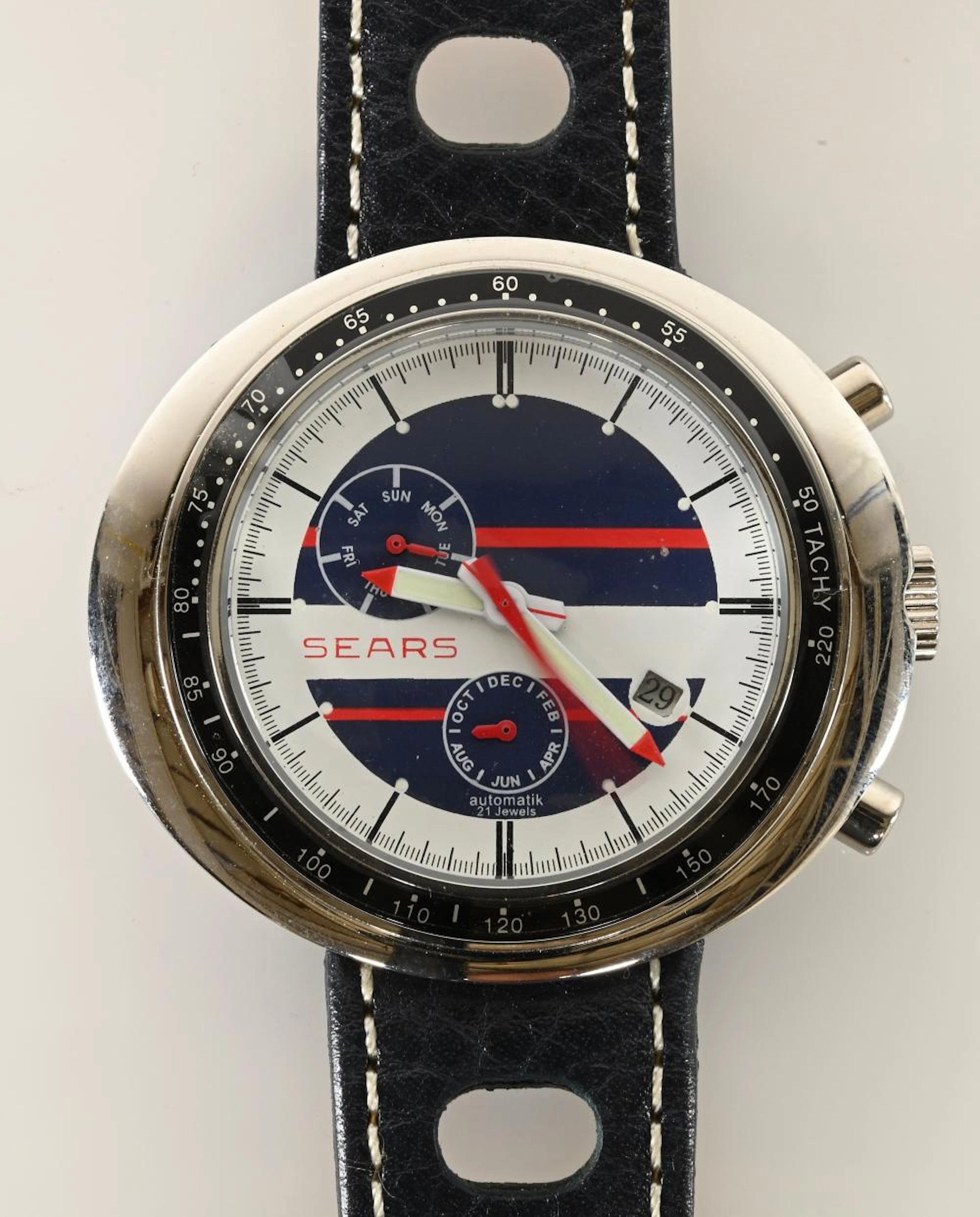 Vintage Sears 21 Jewels Automatic Men's Wrist Watch