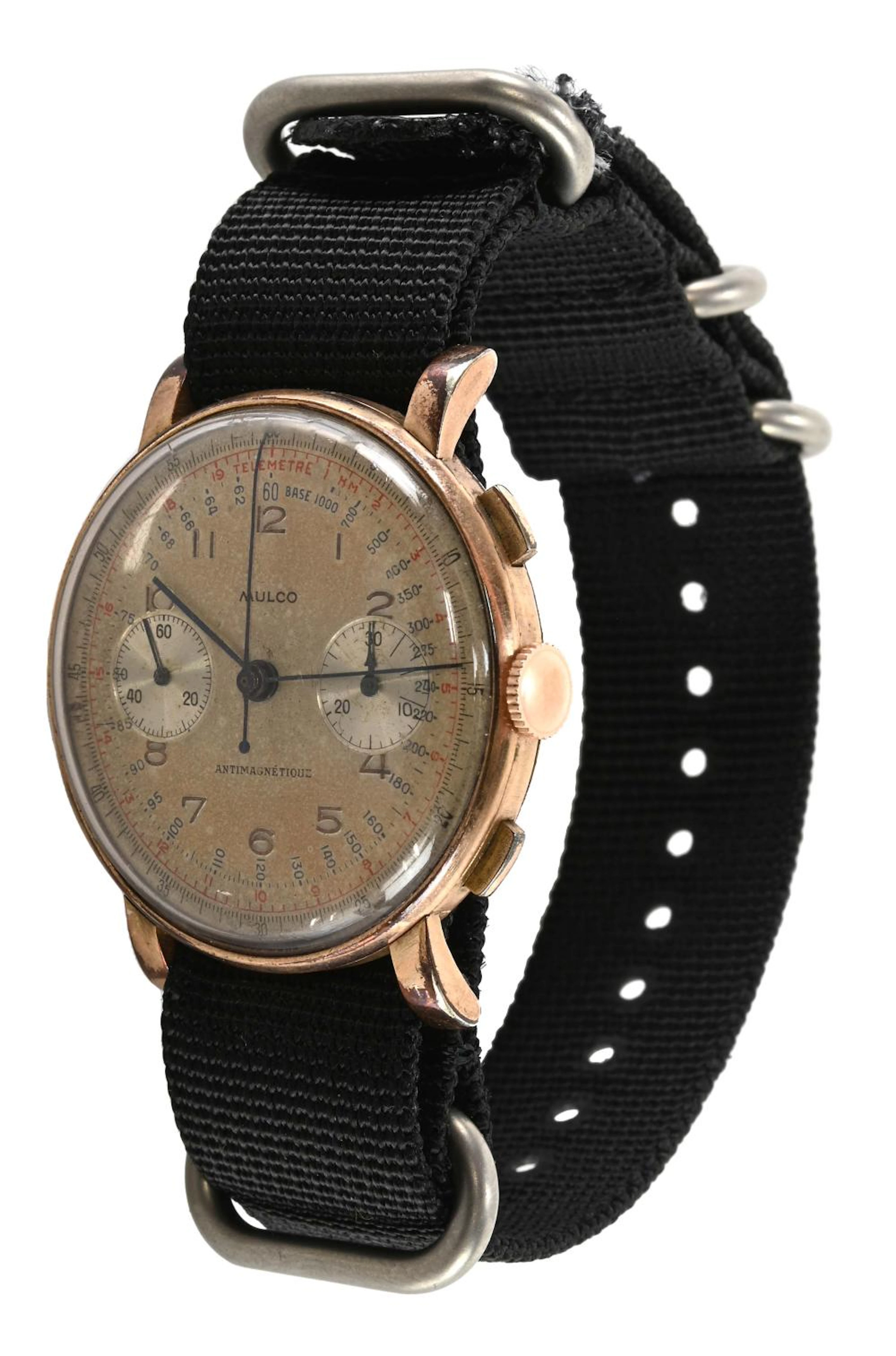 Vintage Mulco Chronograph Mens Wrist Watch