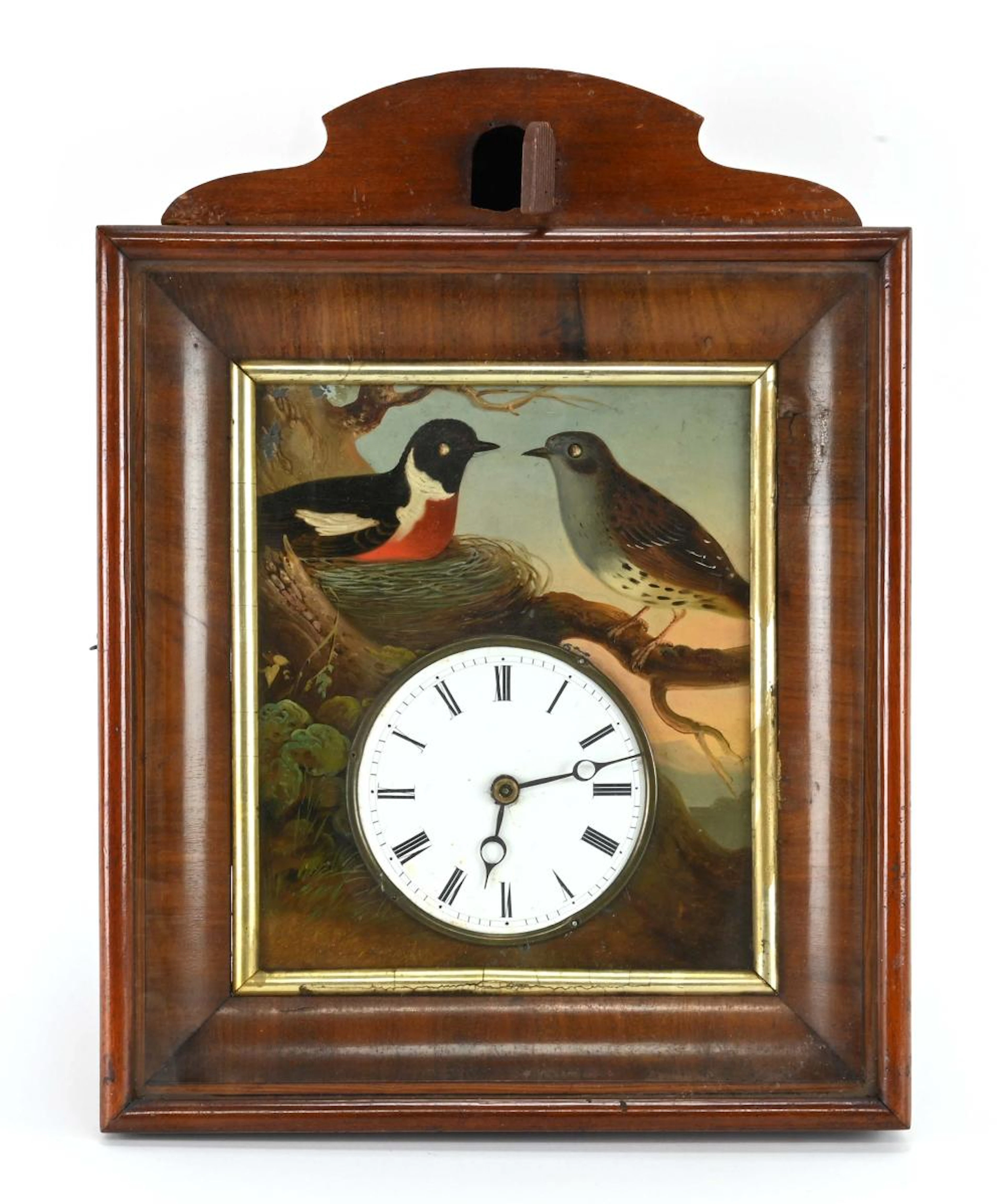 Rare Black Forest Cuckoo Bird Automaton Picture Frame Clock