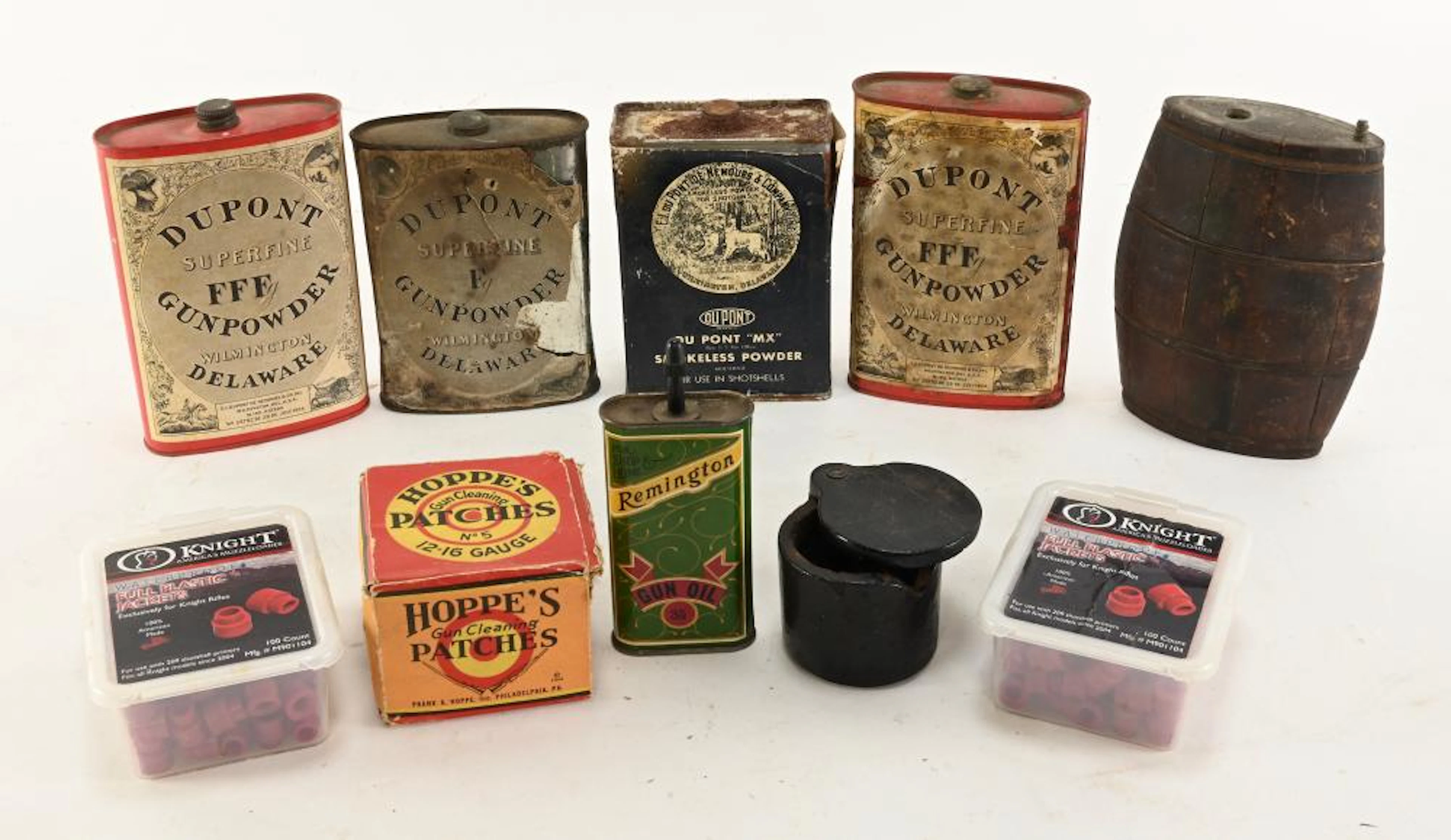 Antique Gunpowder Tin Can Estate Collectio