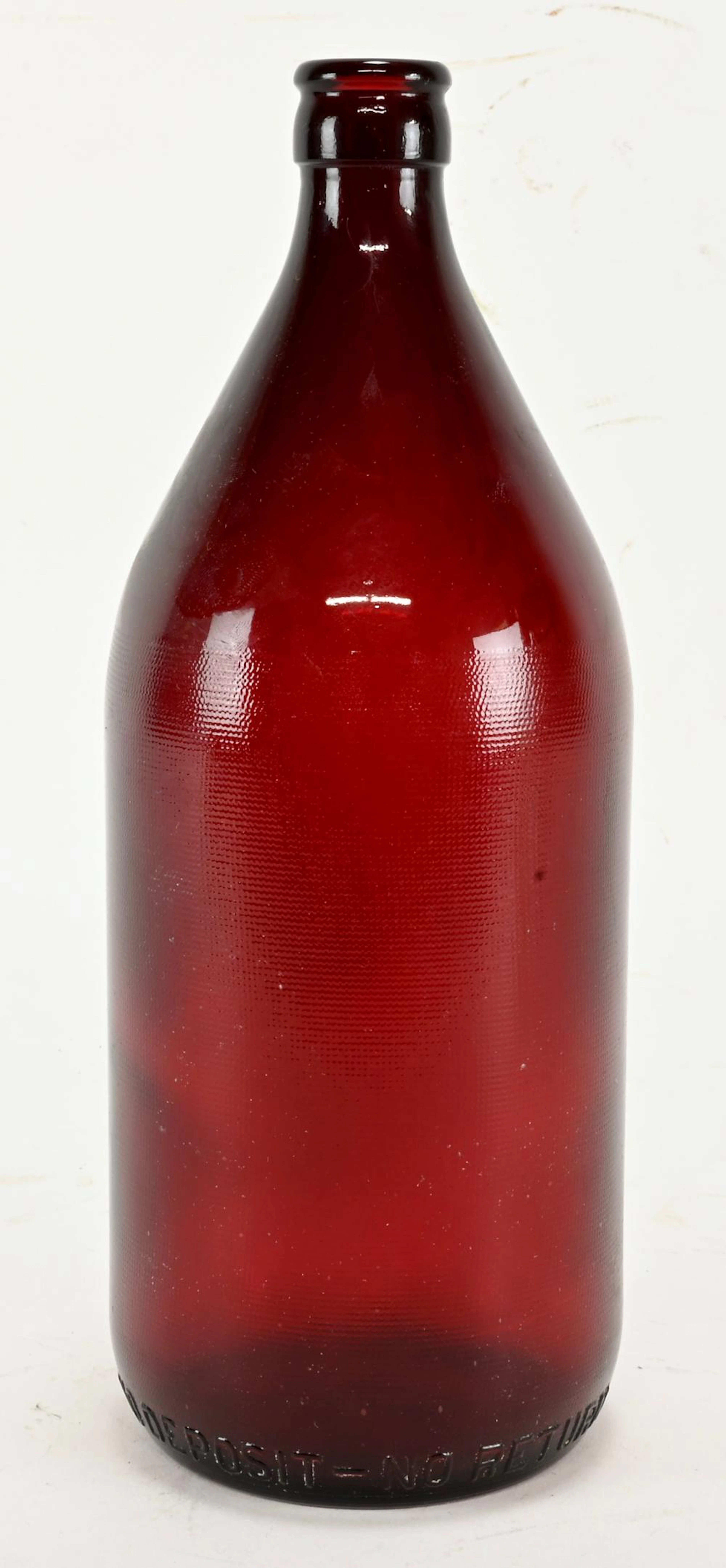 Vintage Royal Ruby Anchor Glass Beer Bottle