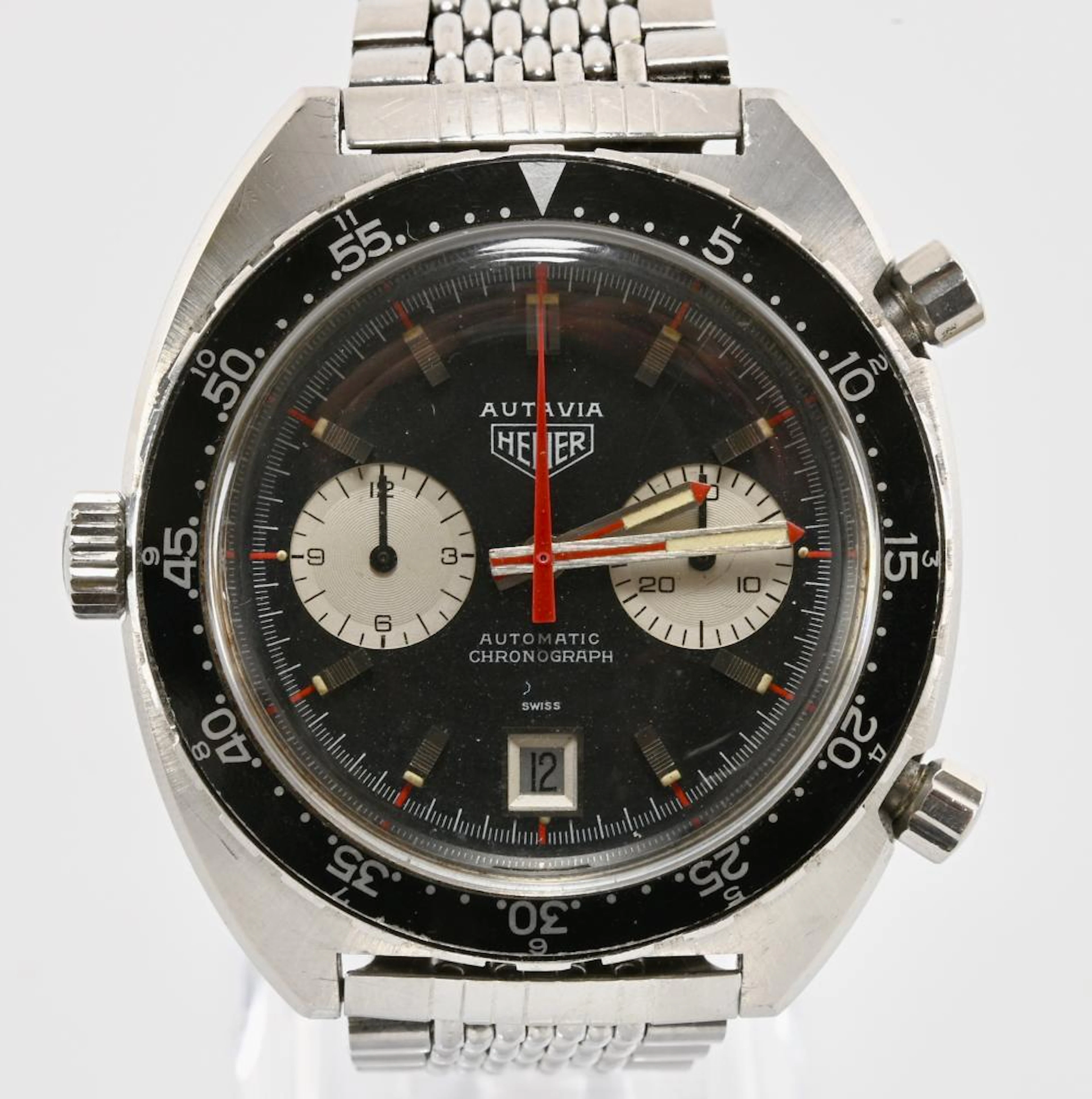 Vintage Heuer Autavia Automatic Chronograph Men's Wrist Watch