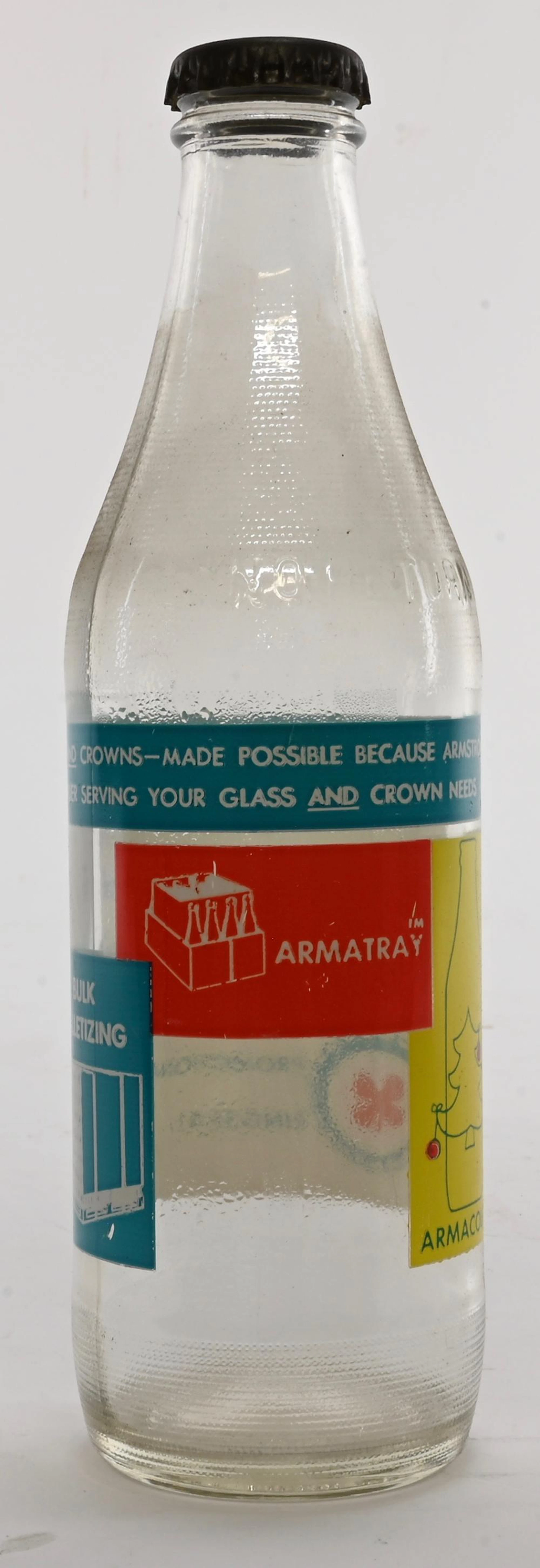 Vintage Armstrong Salesman No Deposit No Return Bottle Crow