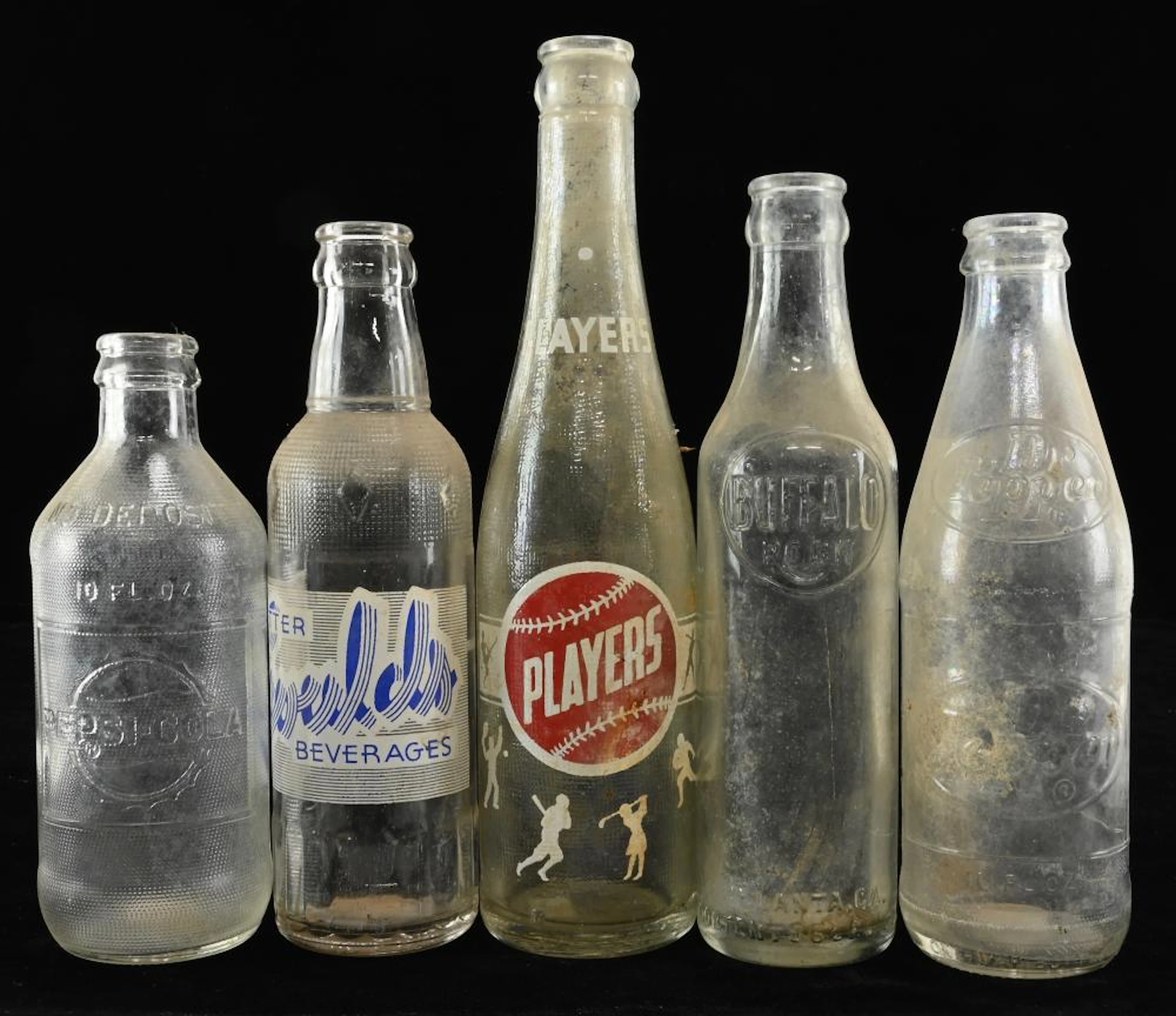 Vintage Soda Pop Bottle Collectio