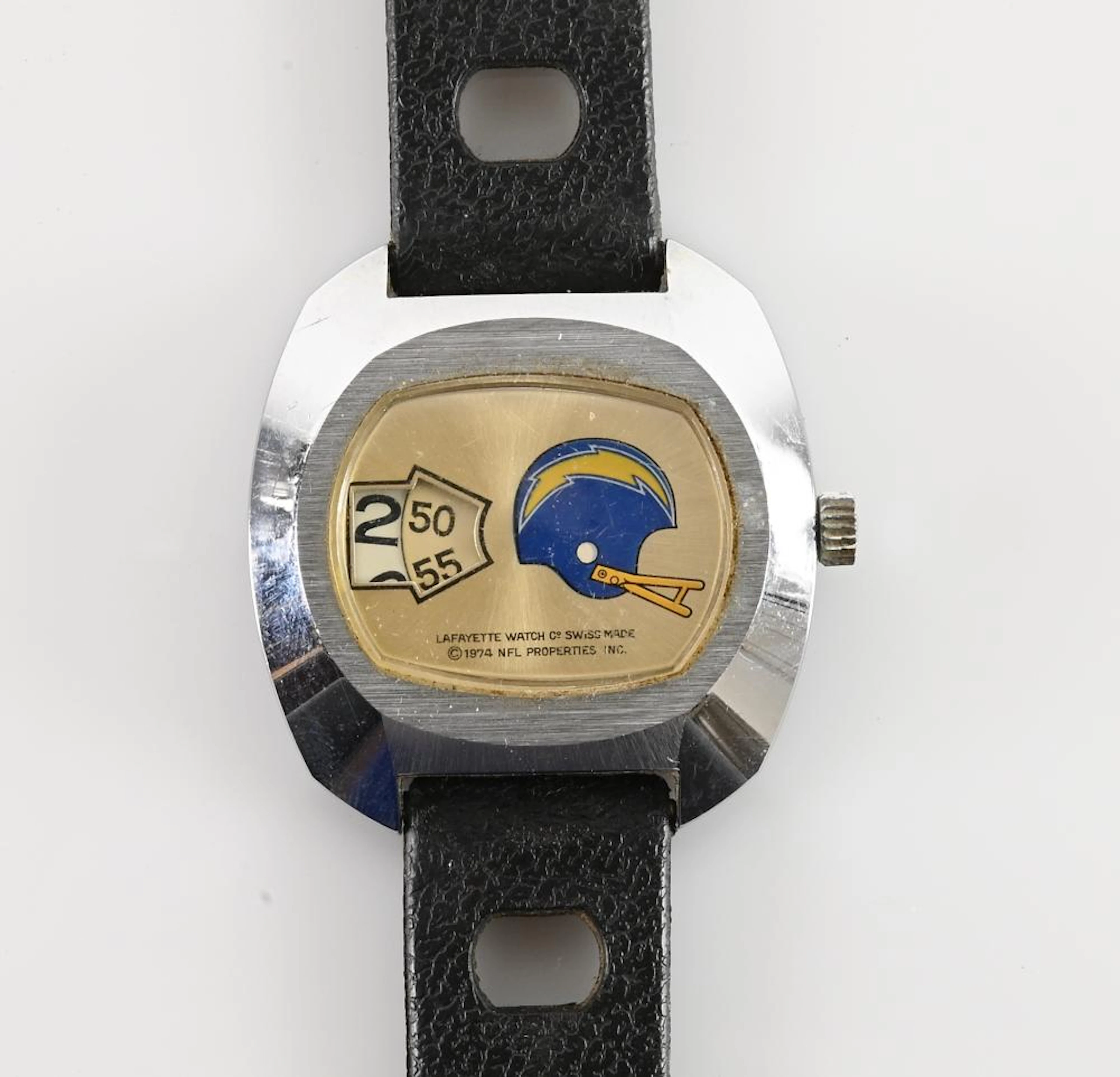 Vintage 1974 NFL Lafayette Watch San Diego Chargers
