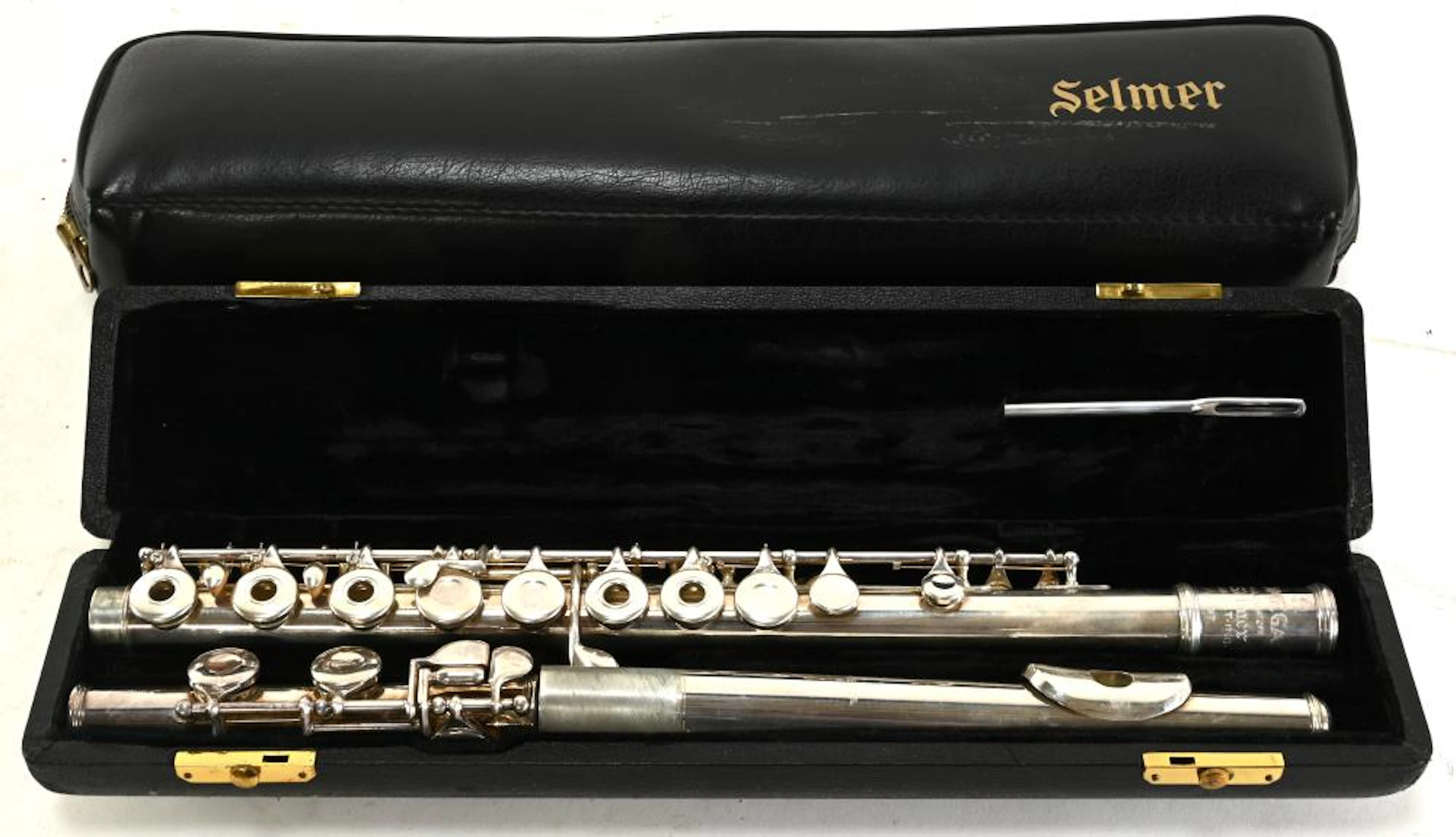 Vintage Selmer Omega Open-Hole Coin-Silver Soprano Flute