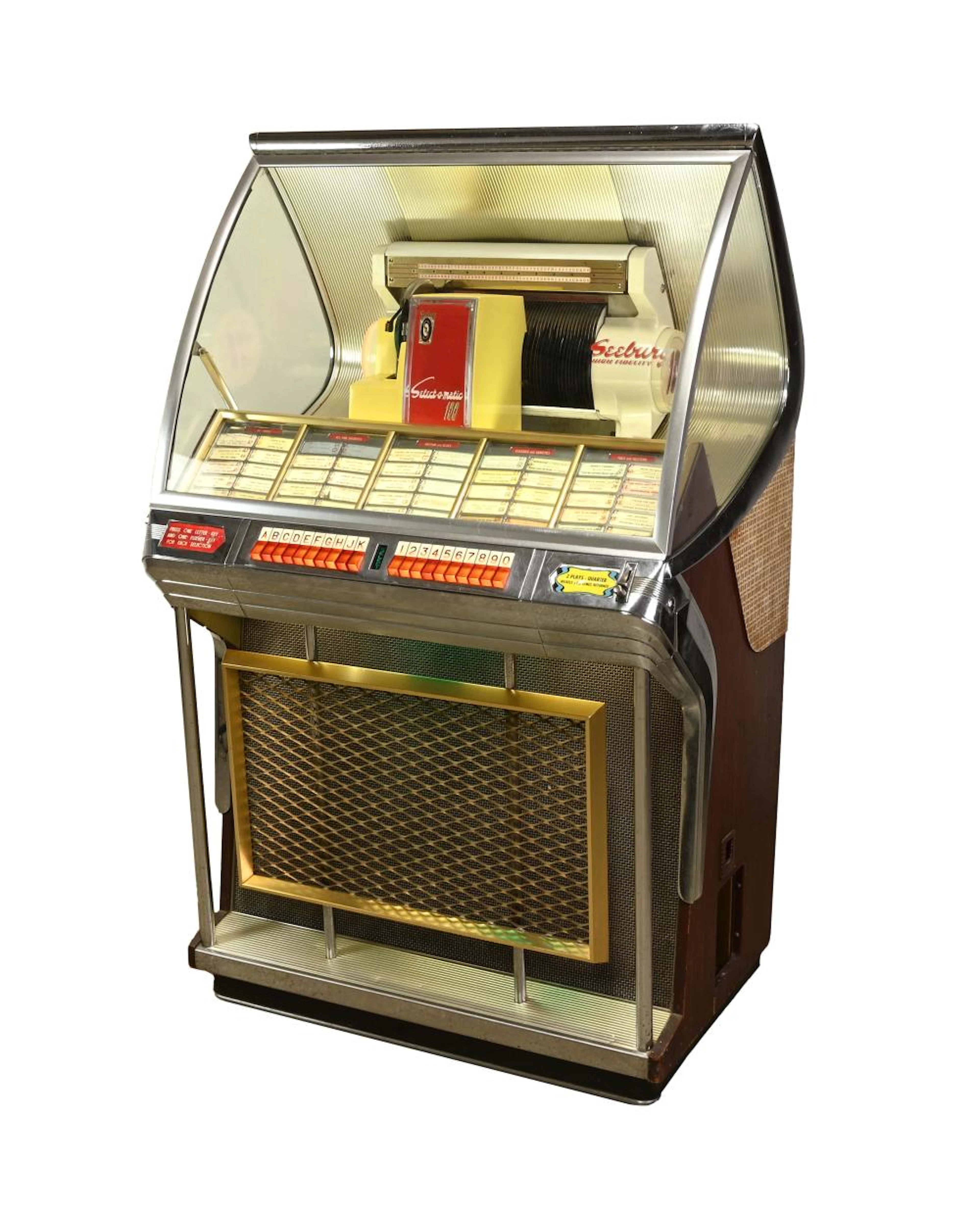 Vintage Seeburg Select-O-Matic 100 Jukebox Model 100J