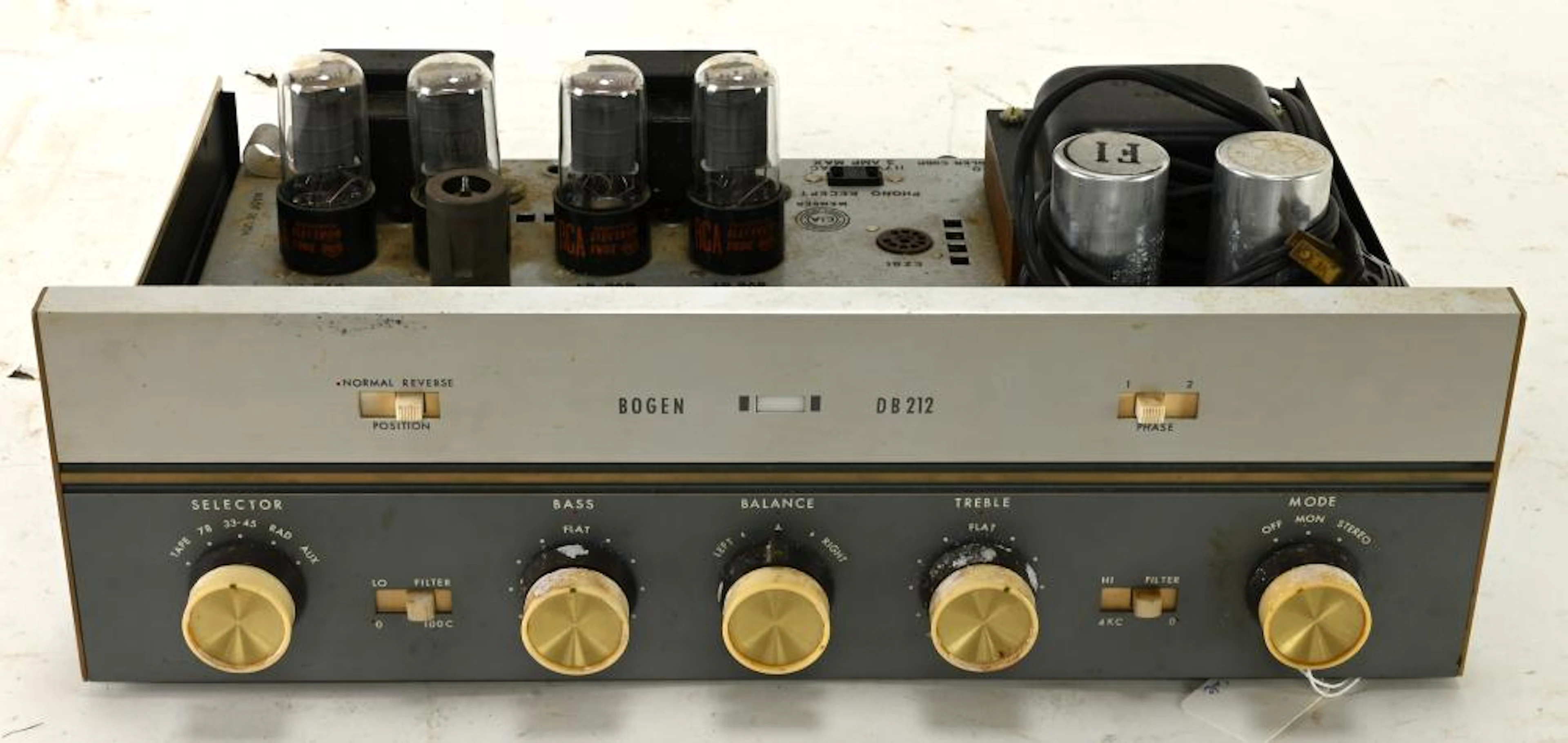 Vintage David Bogen DB212 Tube Integrated Amplifier Amp