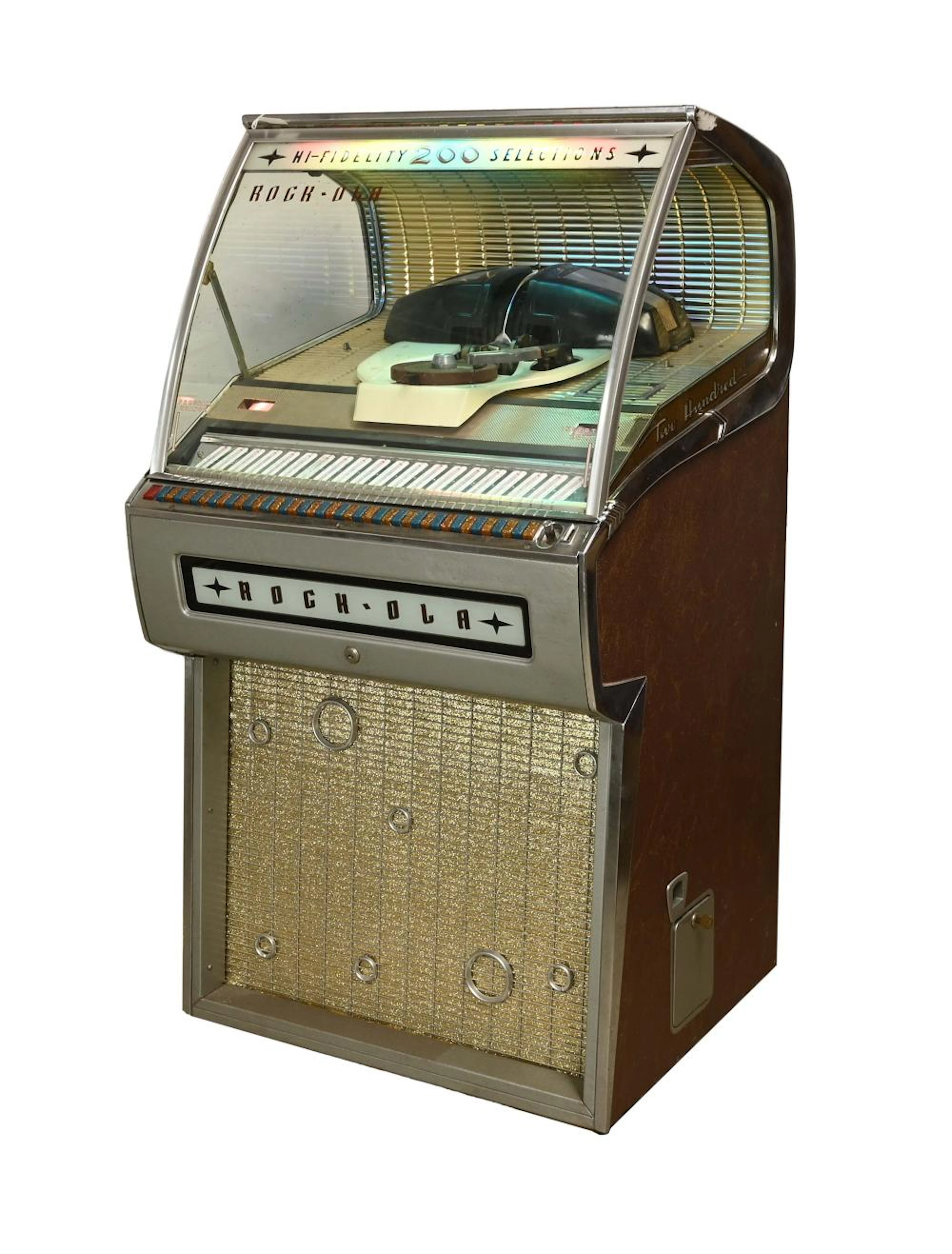 Vintage Rock-Ola Model 1455-S Hi-Fidelity 200 Jukebox