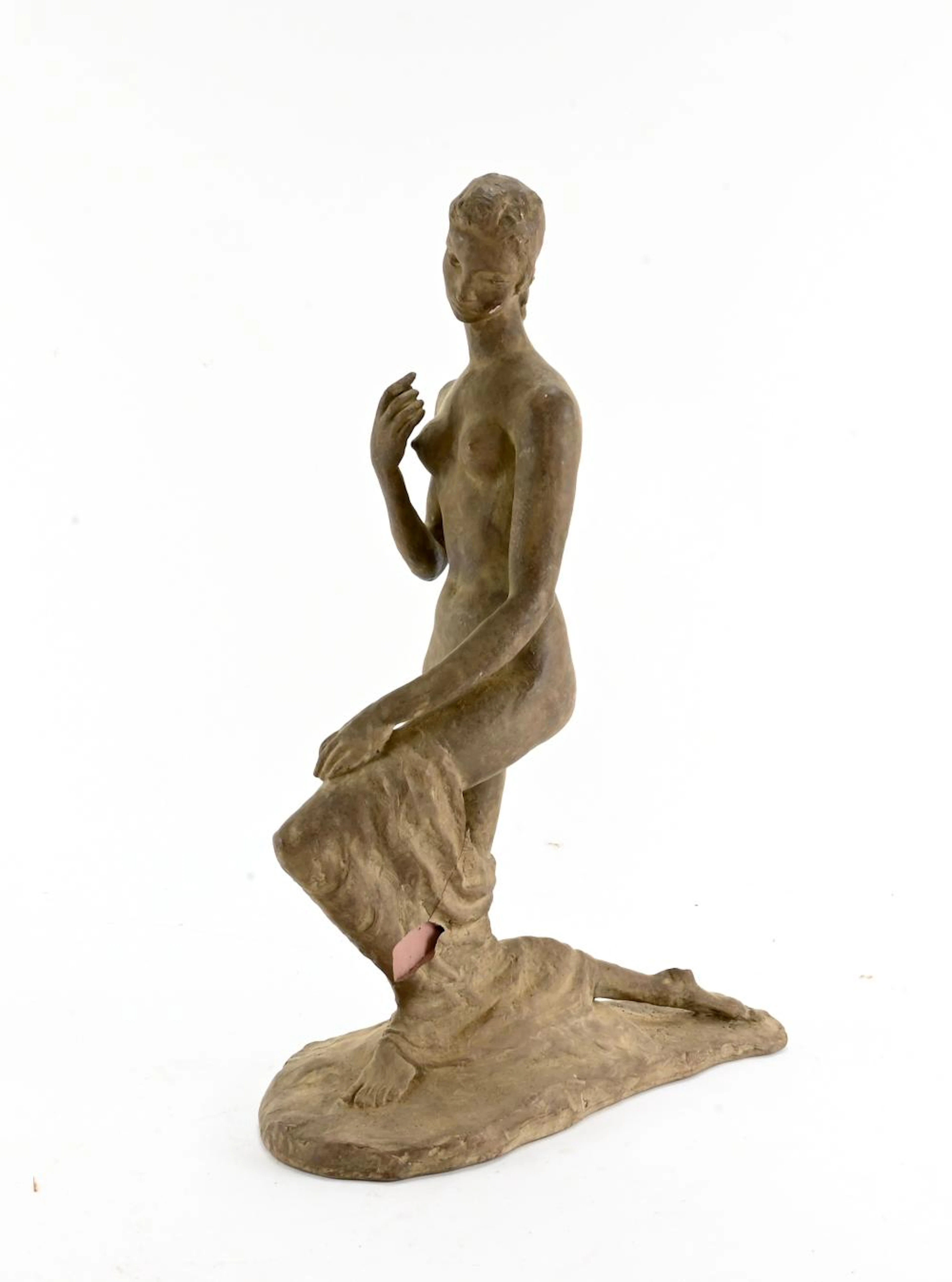 Vintage Alva Museum 1966 Wilhelm Lehmbruck Nude Statue