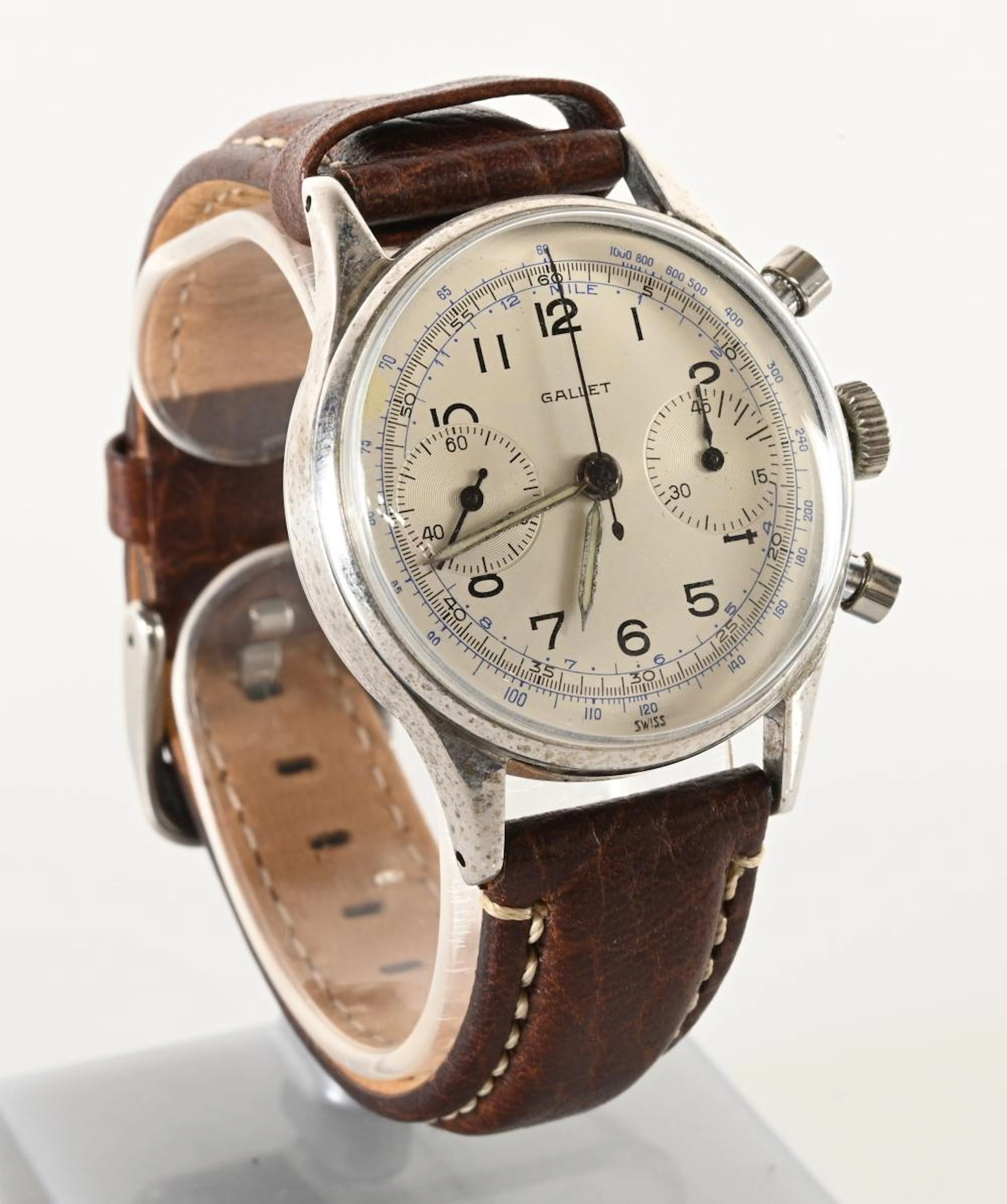 Vintage Gallet Swiss Chronograph Men's Wristwatch