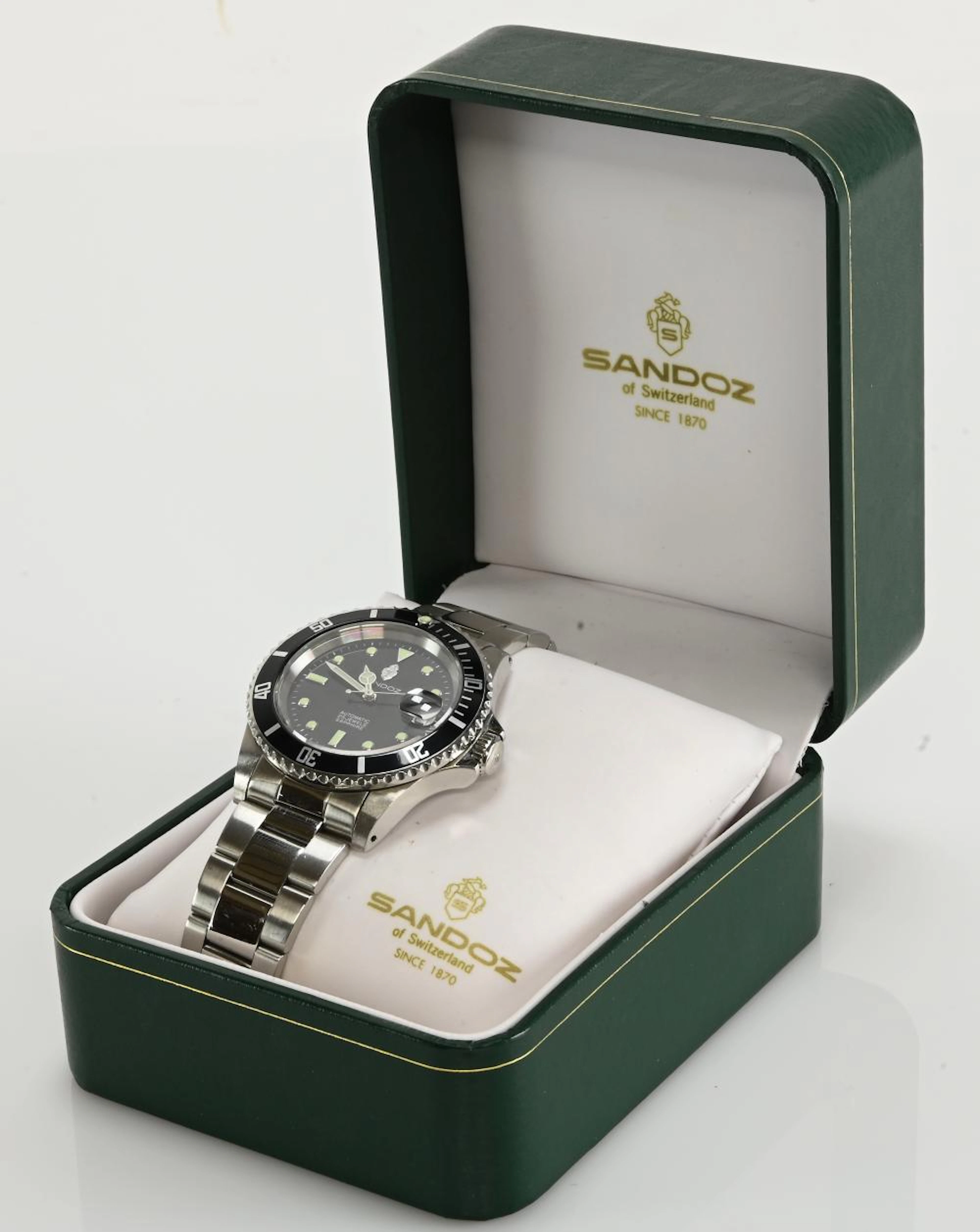 Sandoz Automatic 25 Jewels Sapphire Men's Wristwatch
