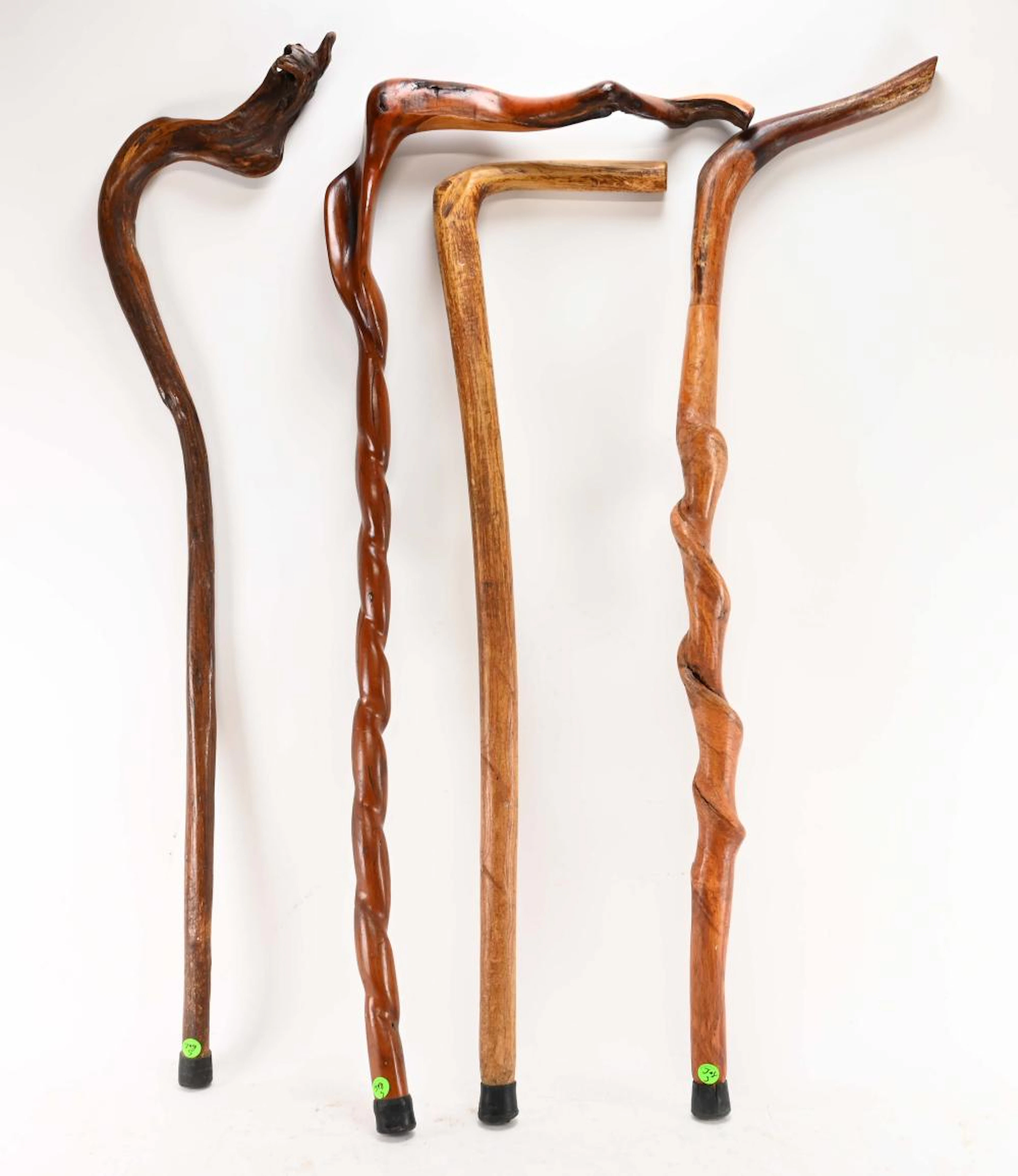 orth Carolina Folk Art Natural Wood Walking Canes