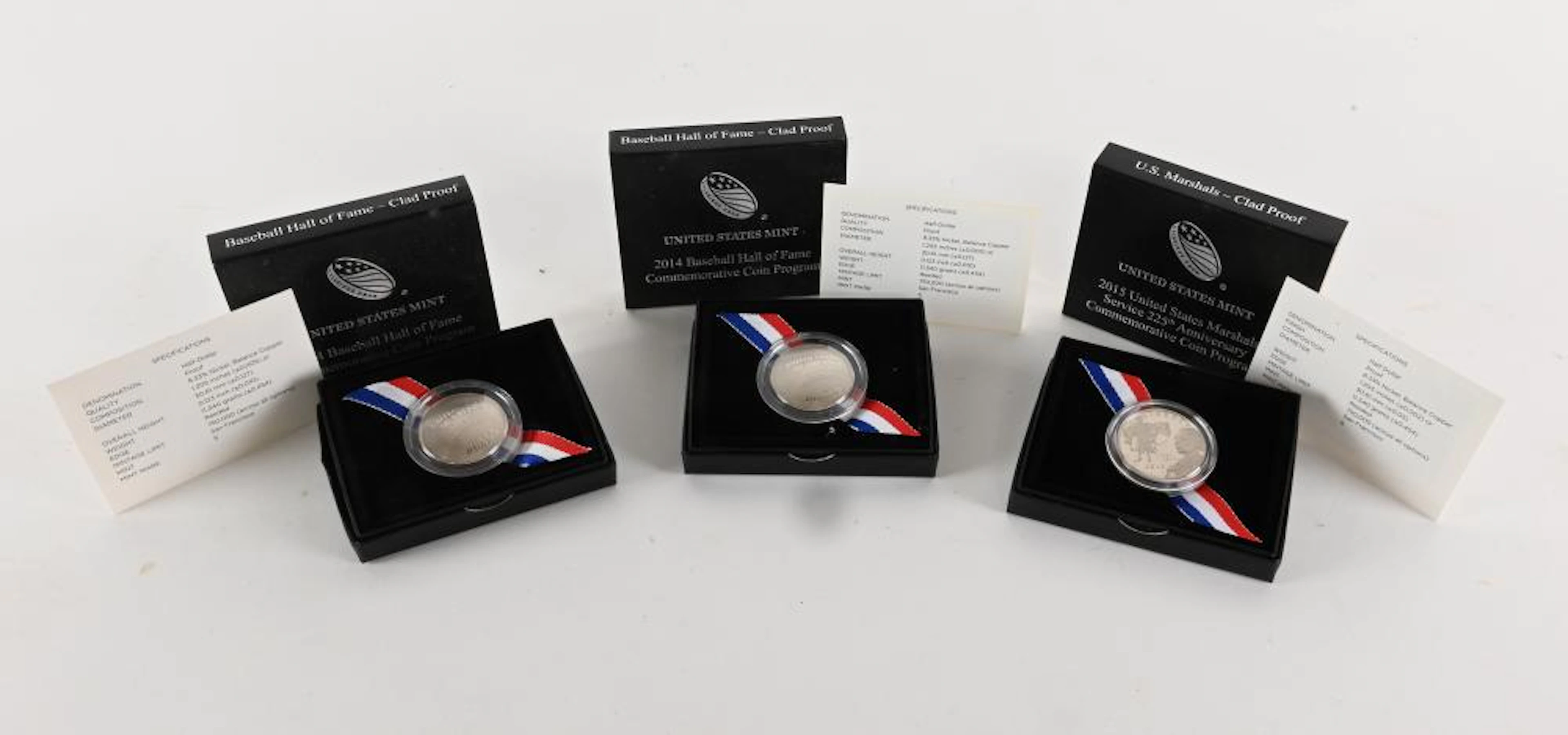 U.S. Mint Commemorative Baseball Proof Coins