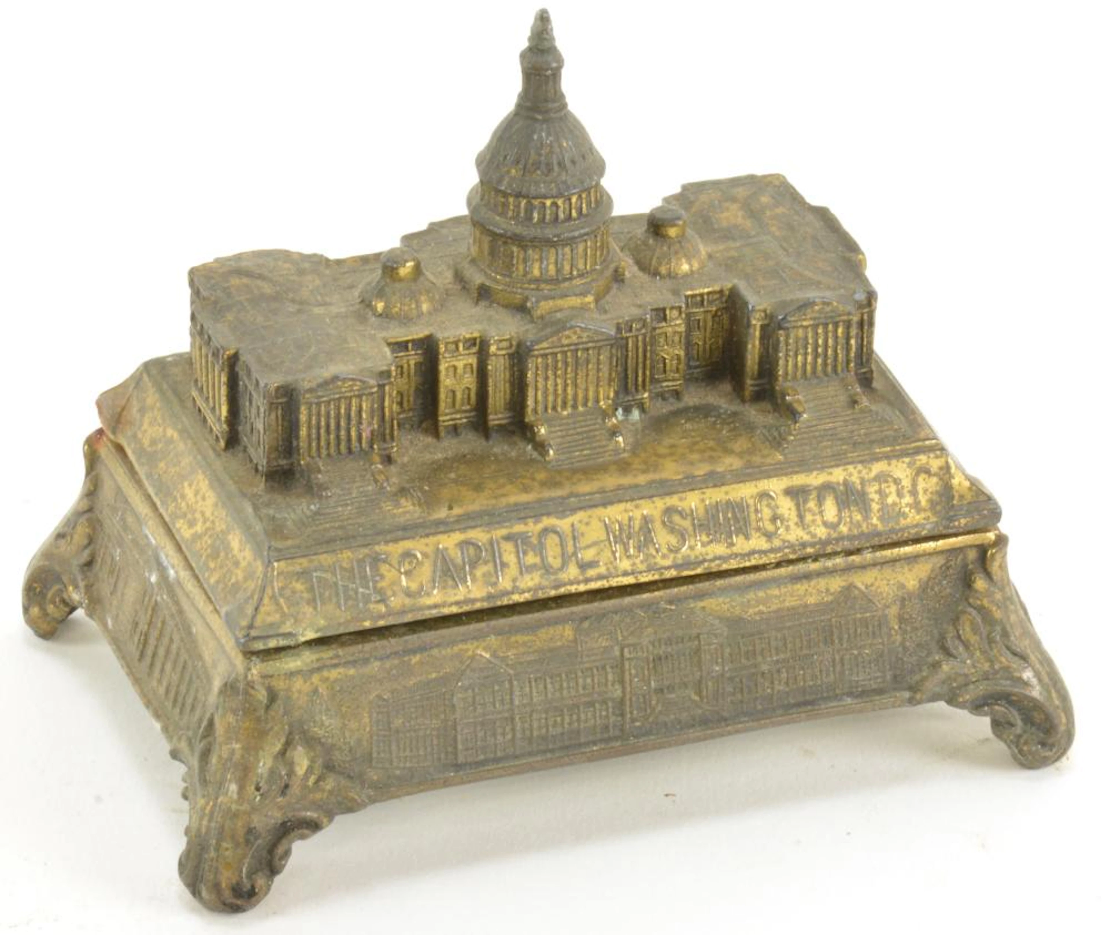 Vintage The Capitol Washington DC Desk Inkwell