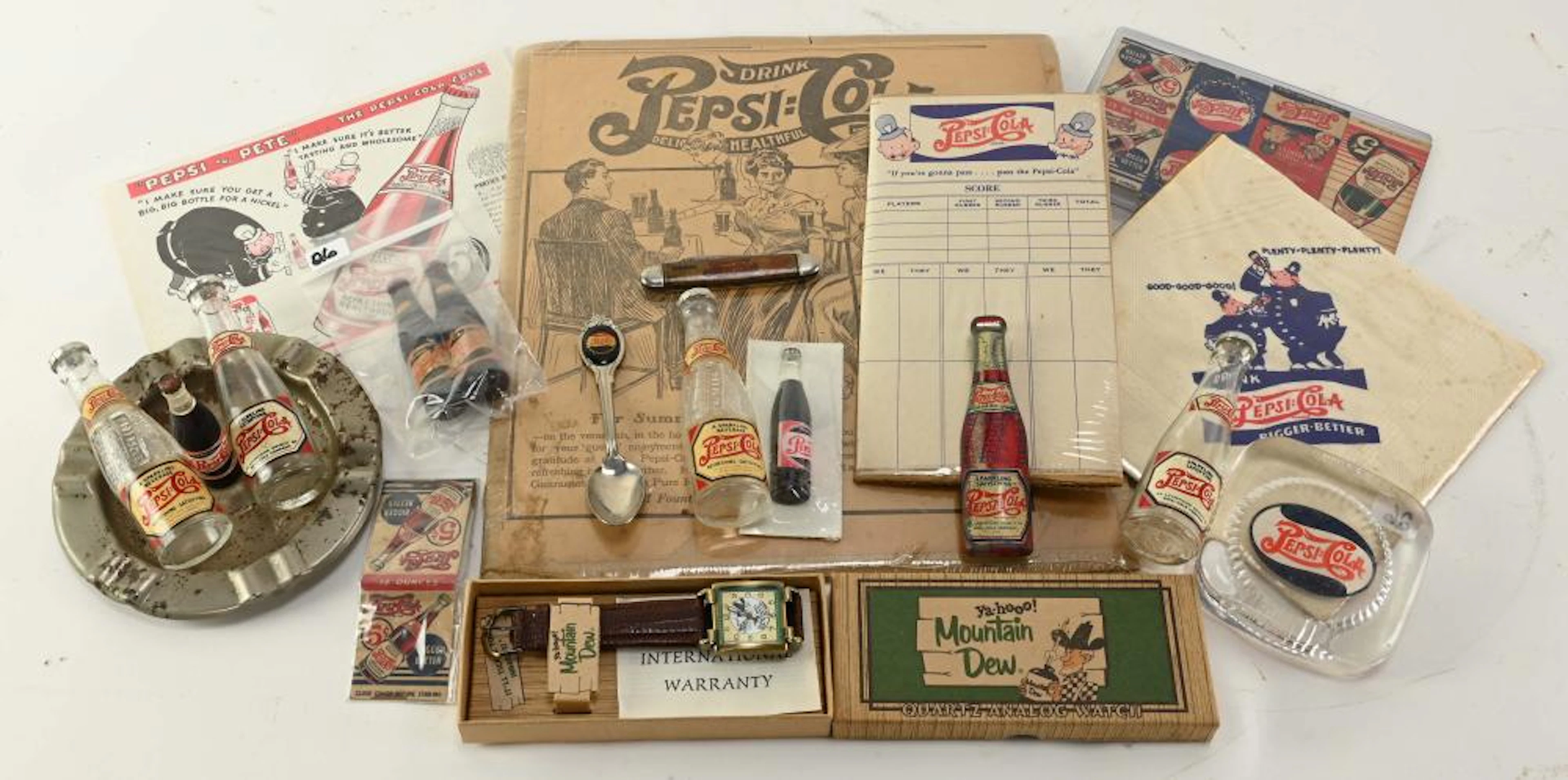 Vintage Pepsi Cola Promotional Articles Collectio